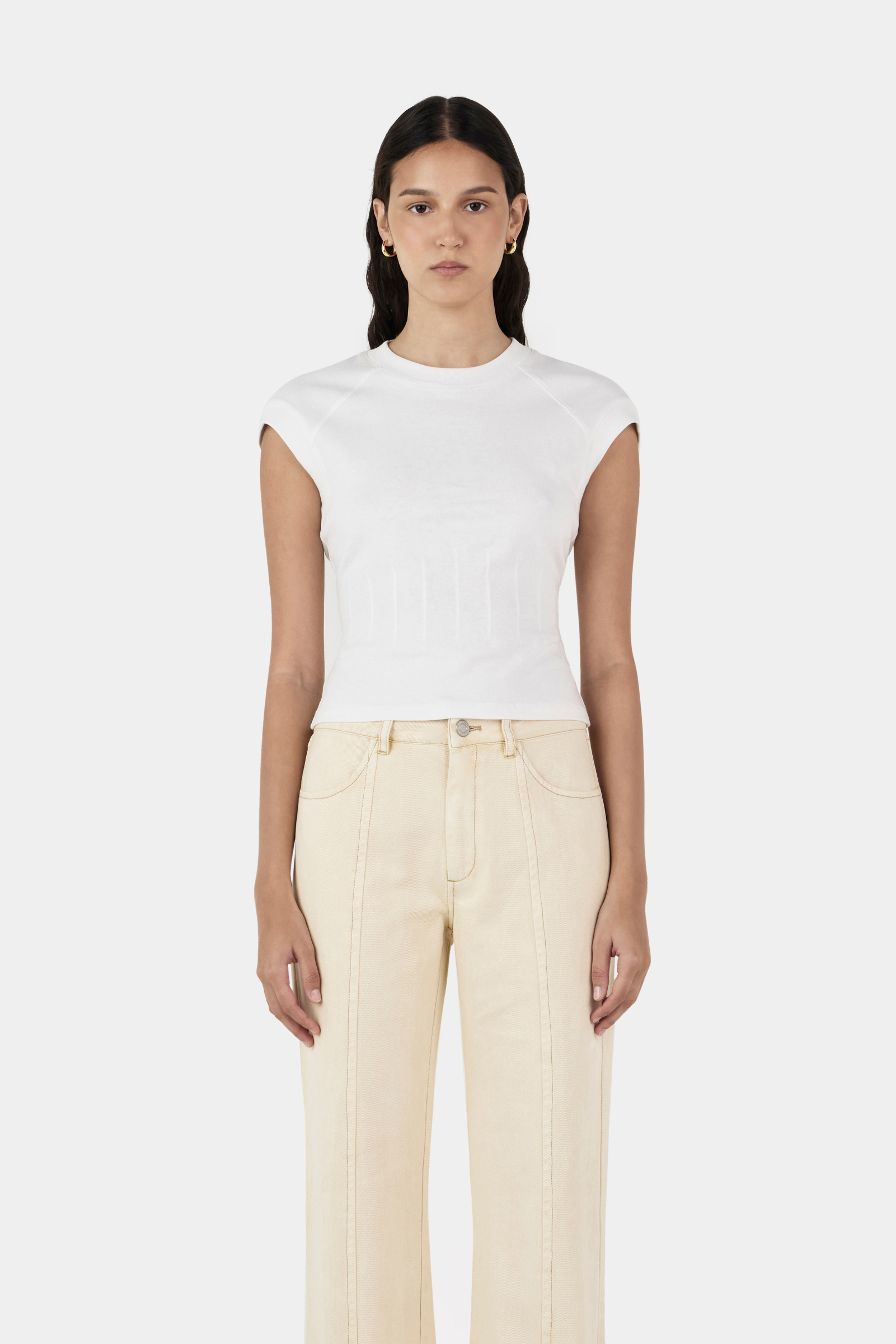 Gigi Baby Tee - White
