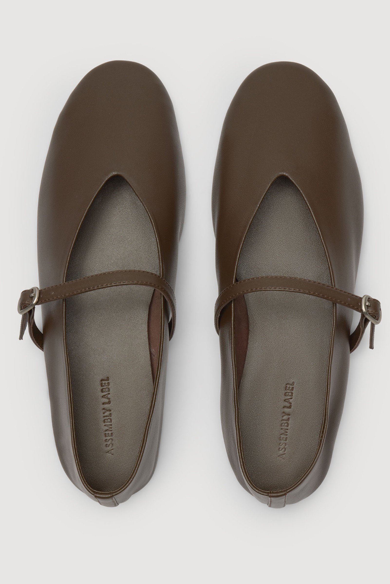 Millie Leather Ballet Flat - Walnut