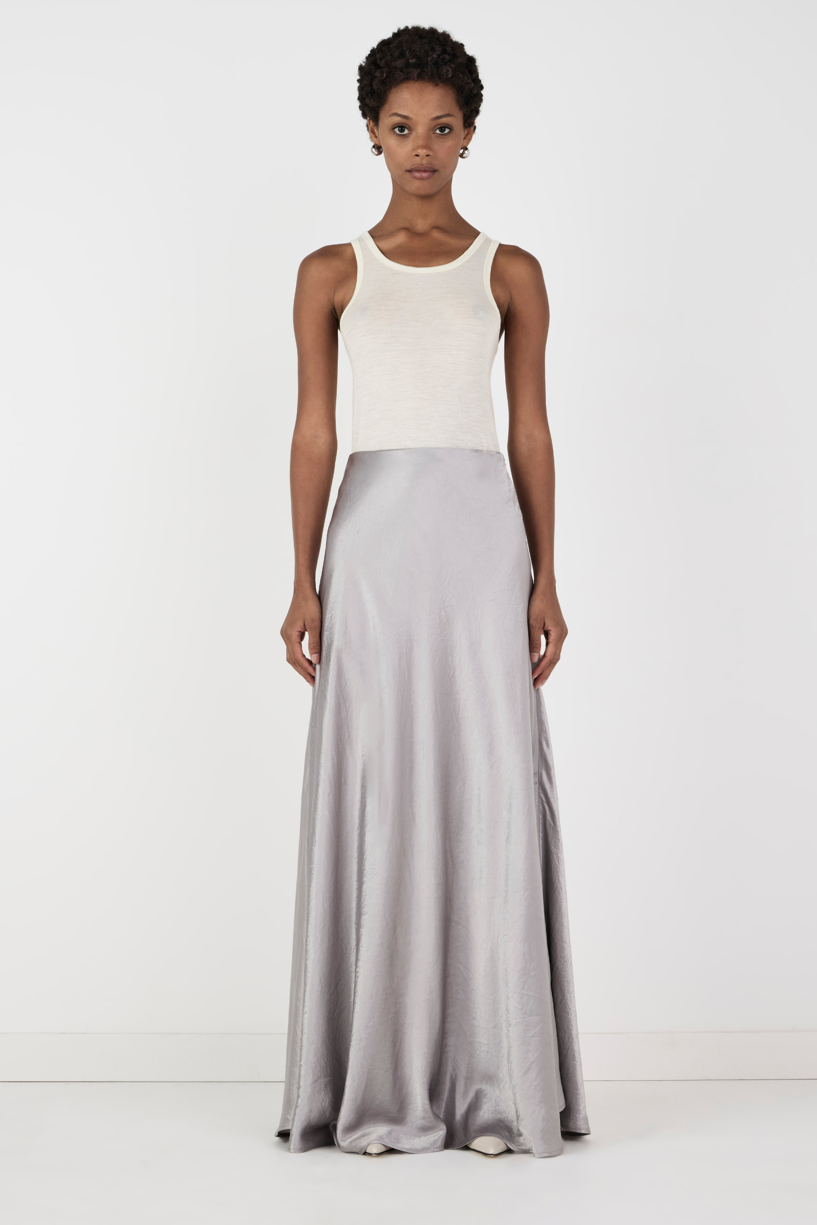 Femme Maxi Skirt - Silver