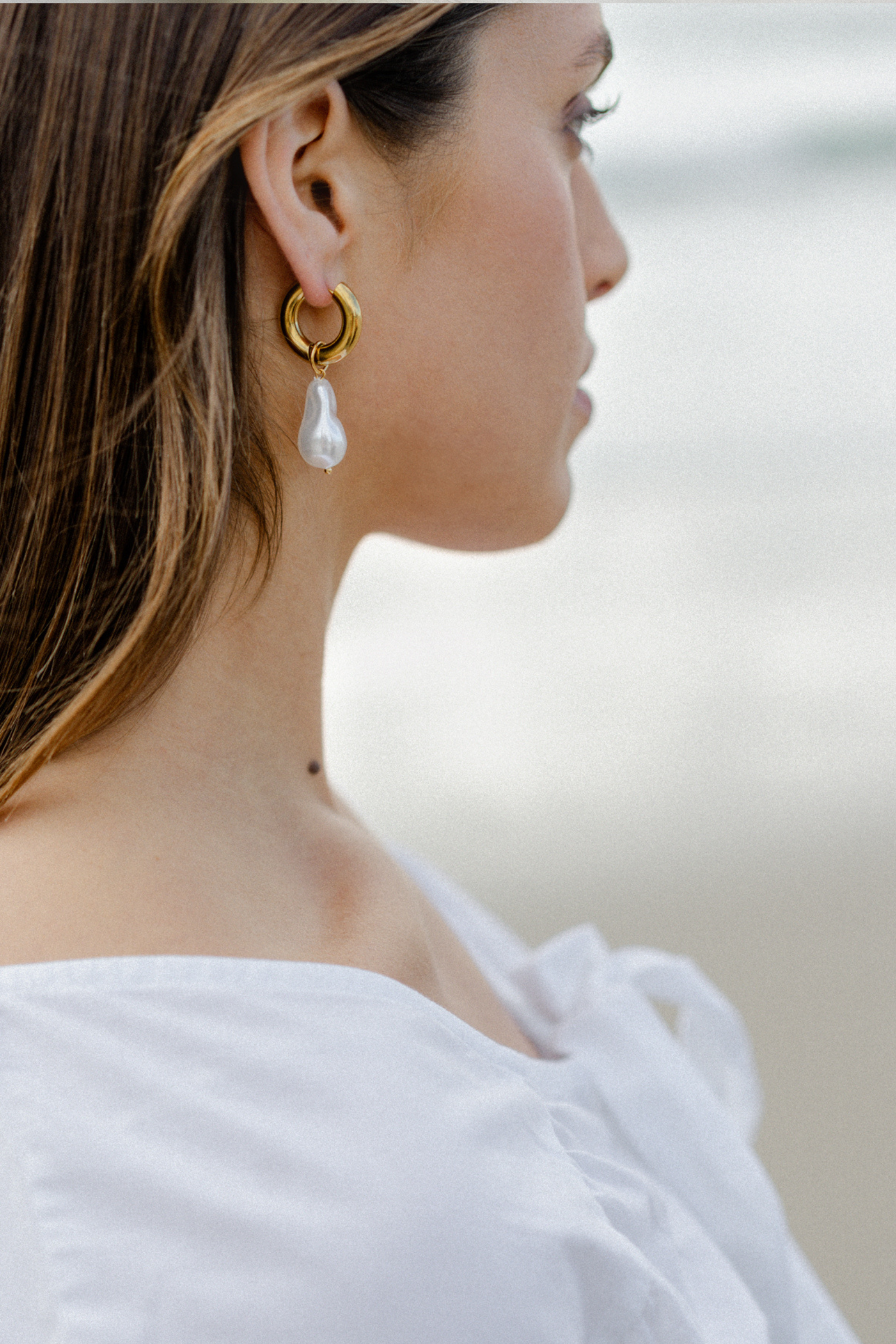 Pearl Earrings - Gold
