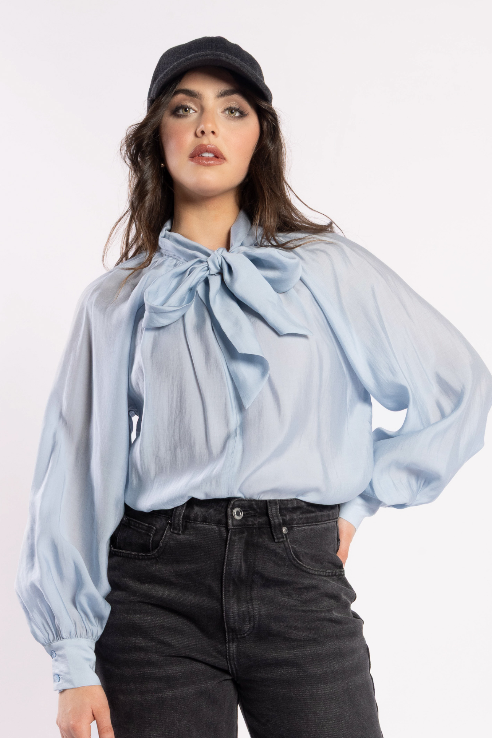 Hay Blouse -Powder Blue