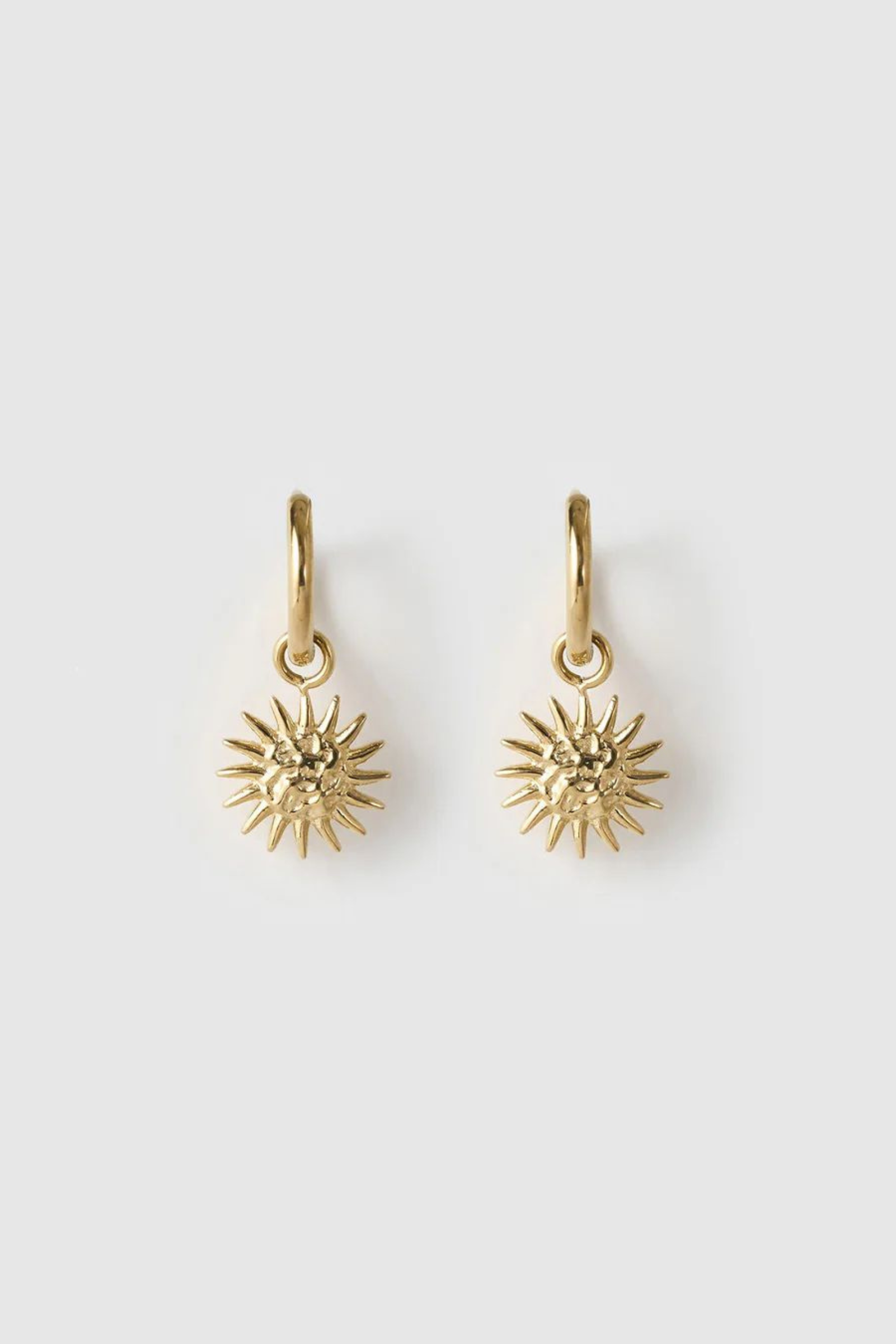 Magnolia Charm Earrings - Gold
