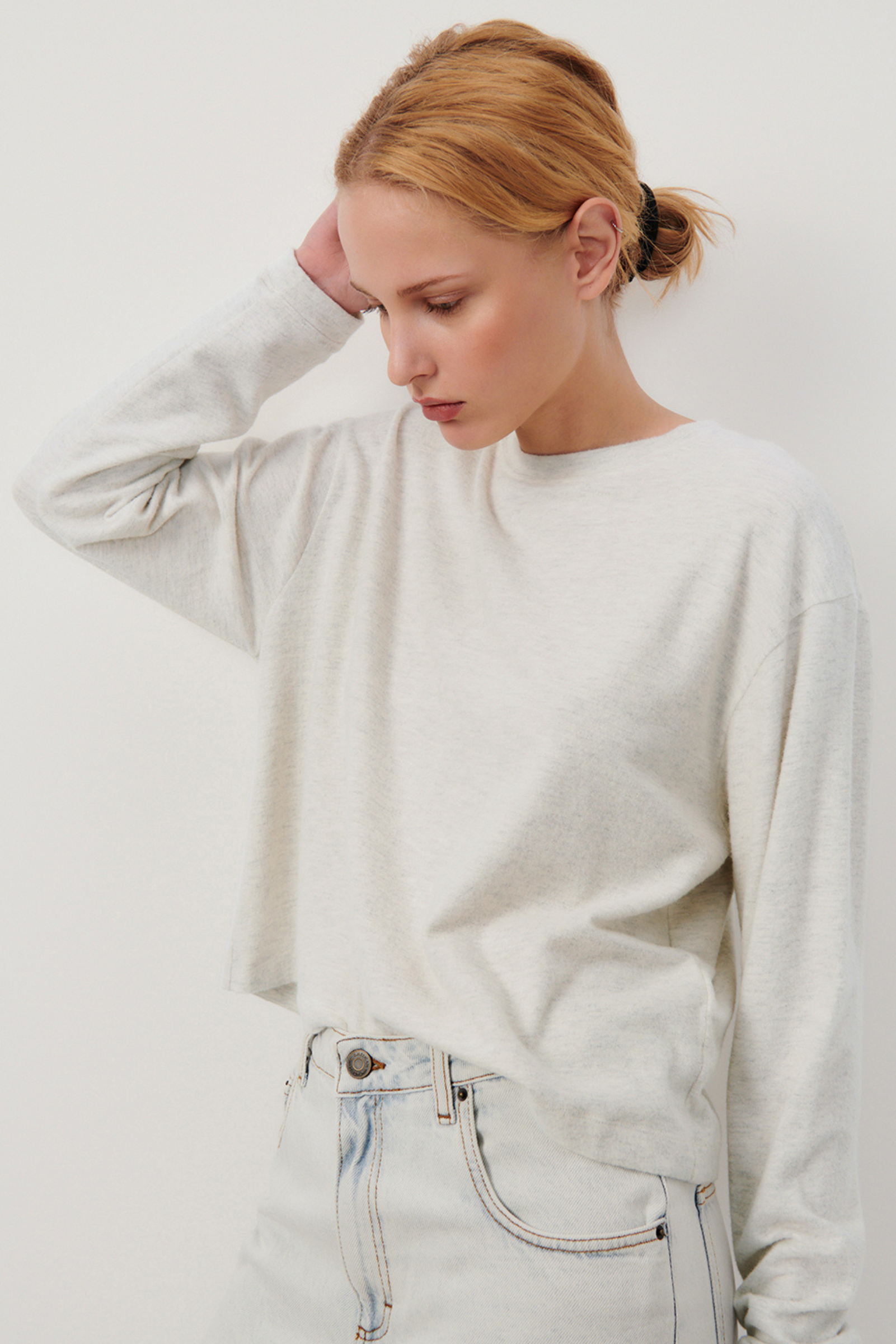 Ypawood L/S Tee - Heather Grey