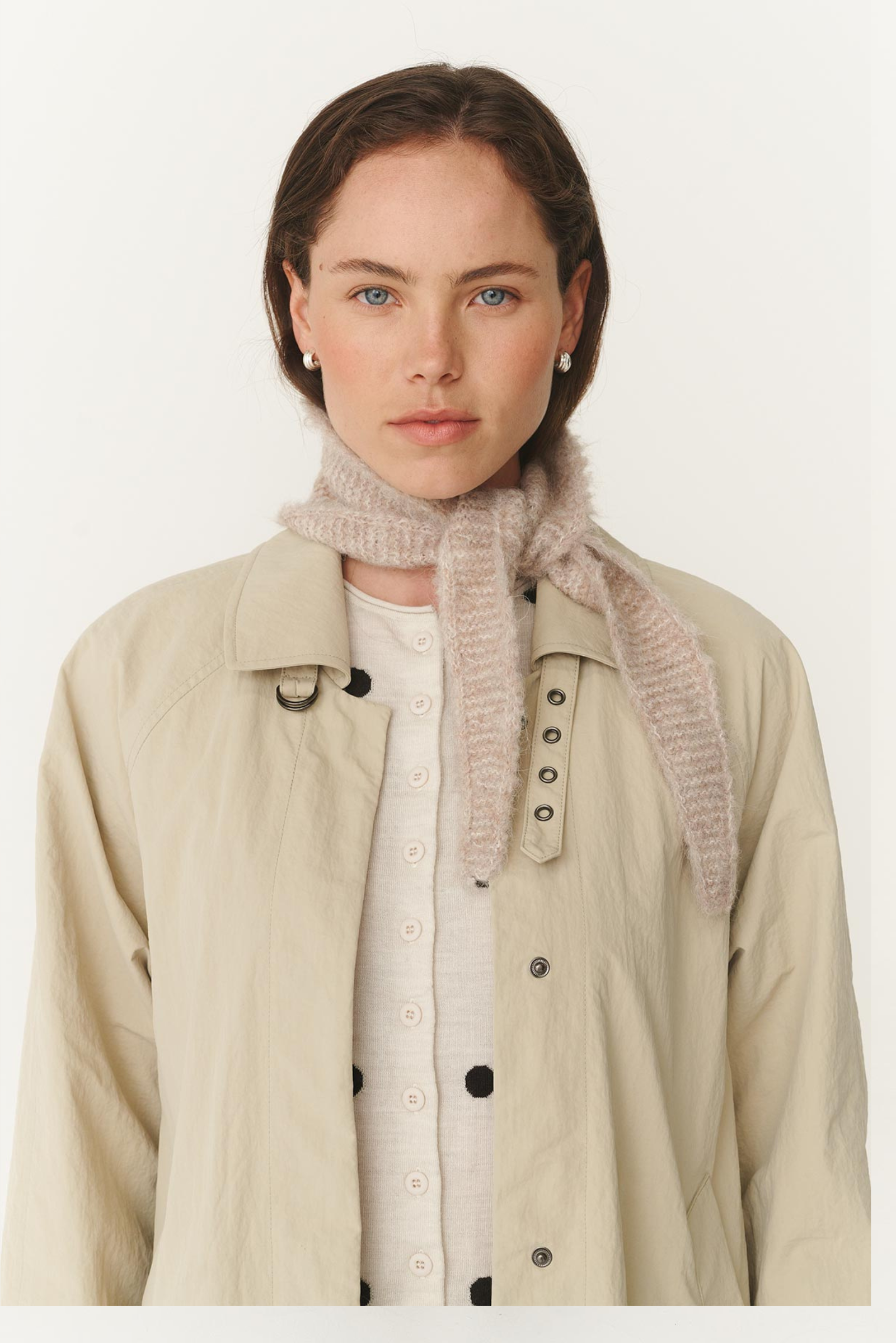 Noa Knit Neckerchief Scarf - Fawn Marle