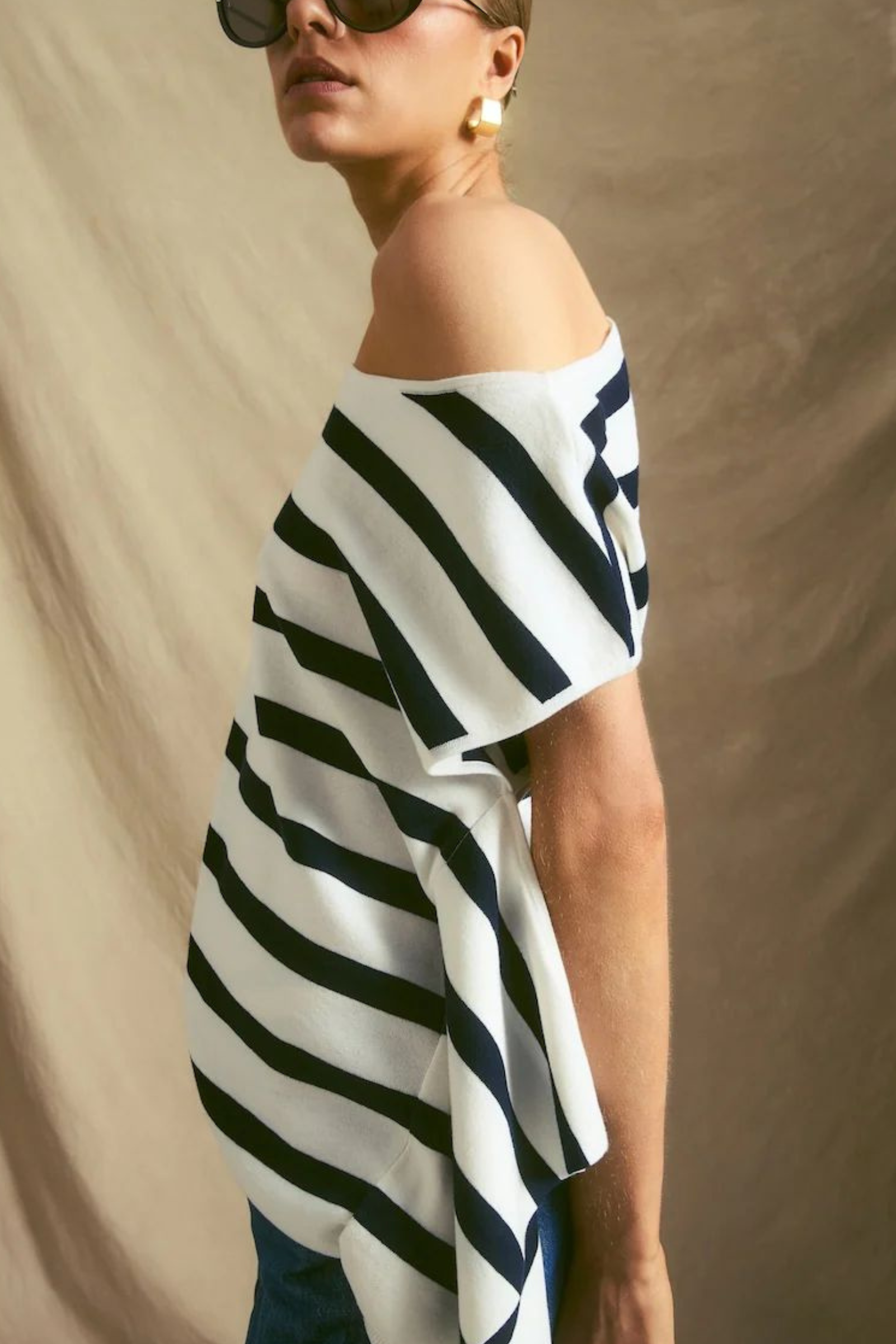 Villain Top - Blue Stripe