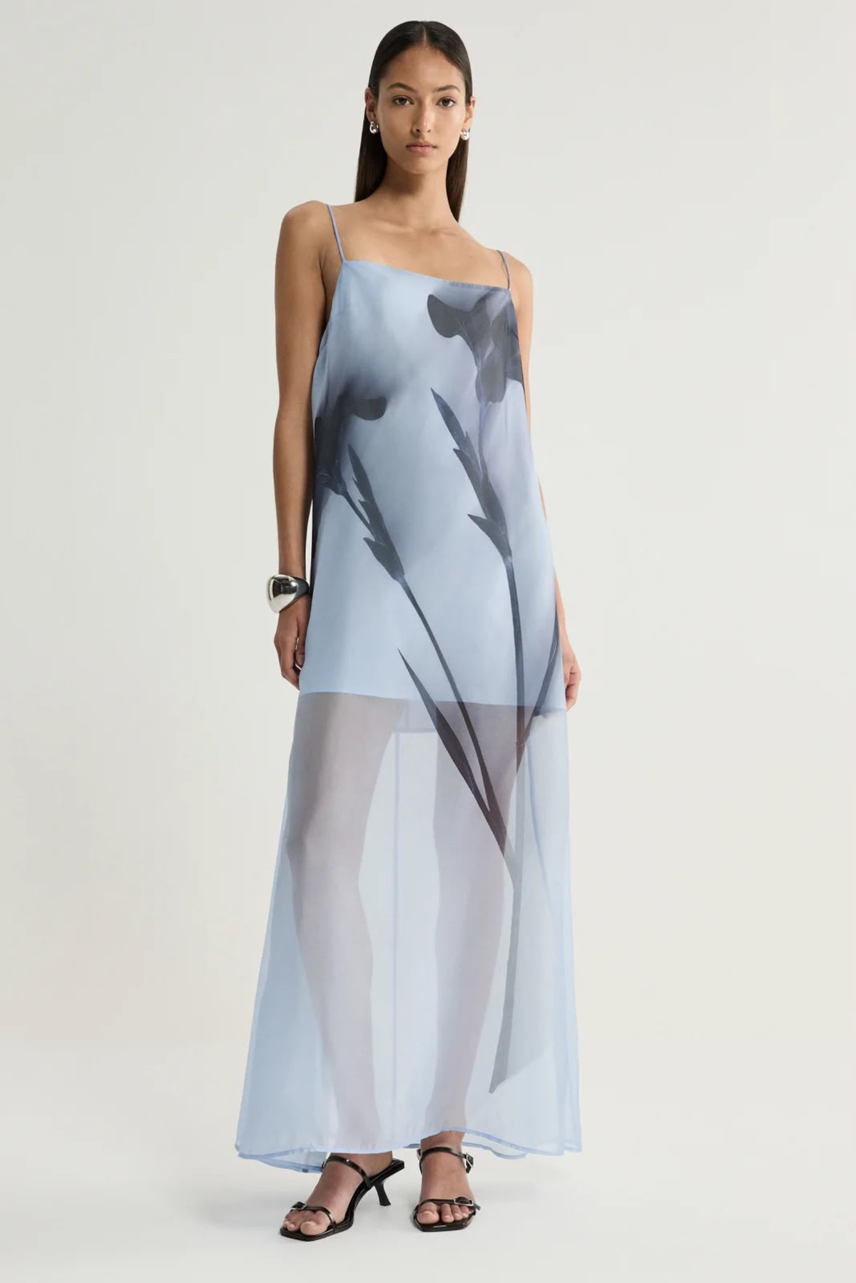 Jade Dress - Blue Floral