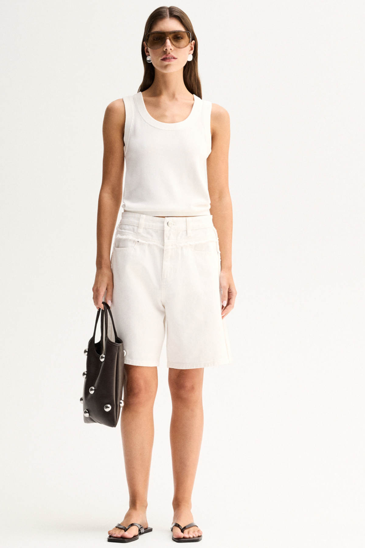 Silas Knit Top - White
