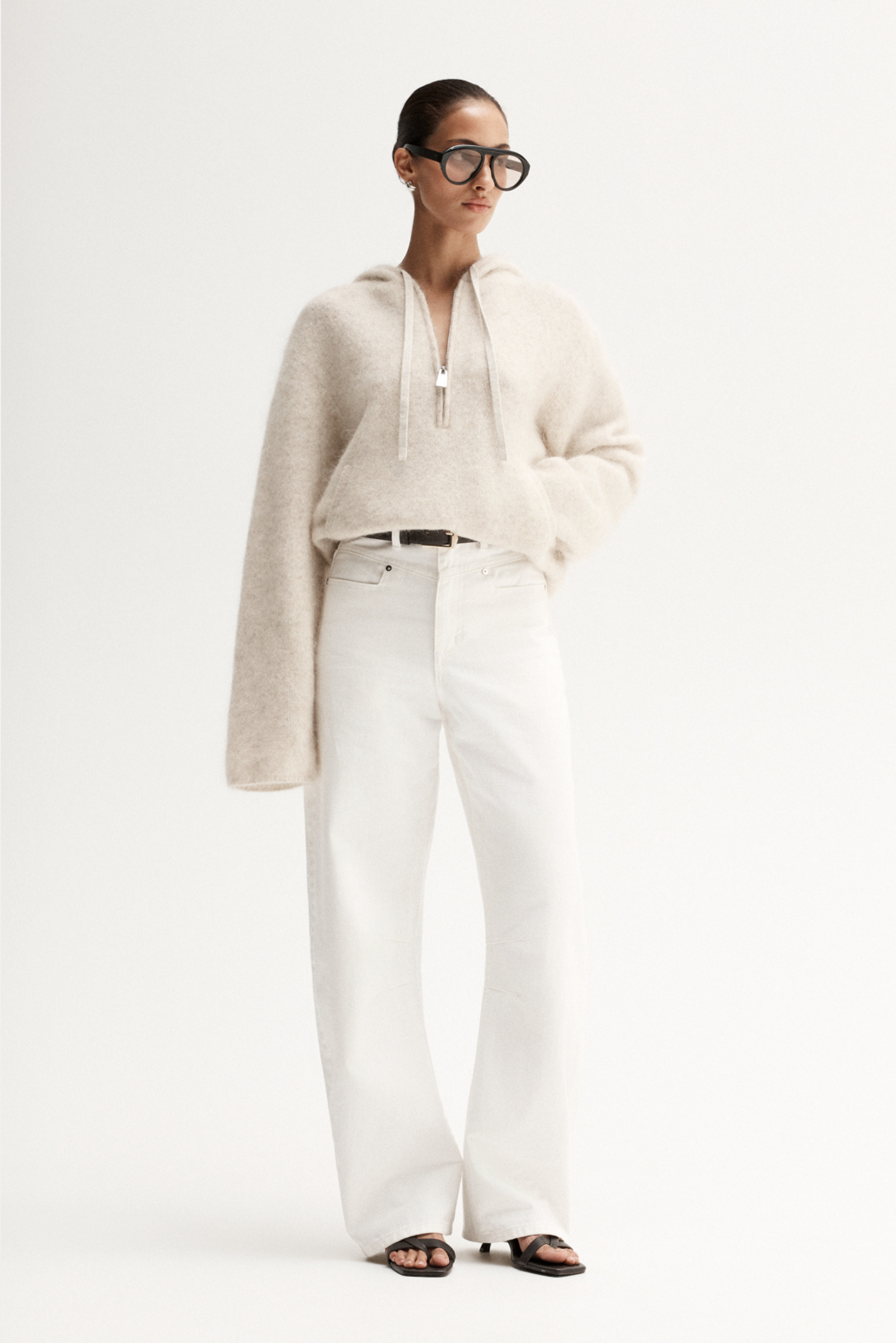 Madden Knit Jumper - Oat Marle