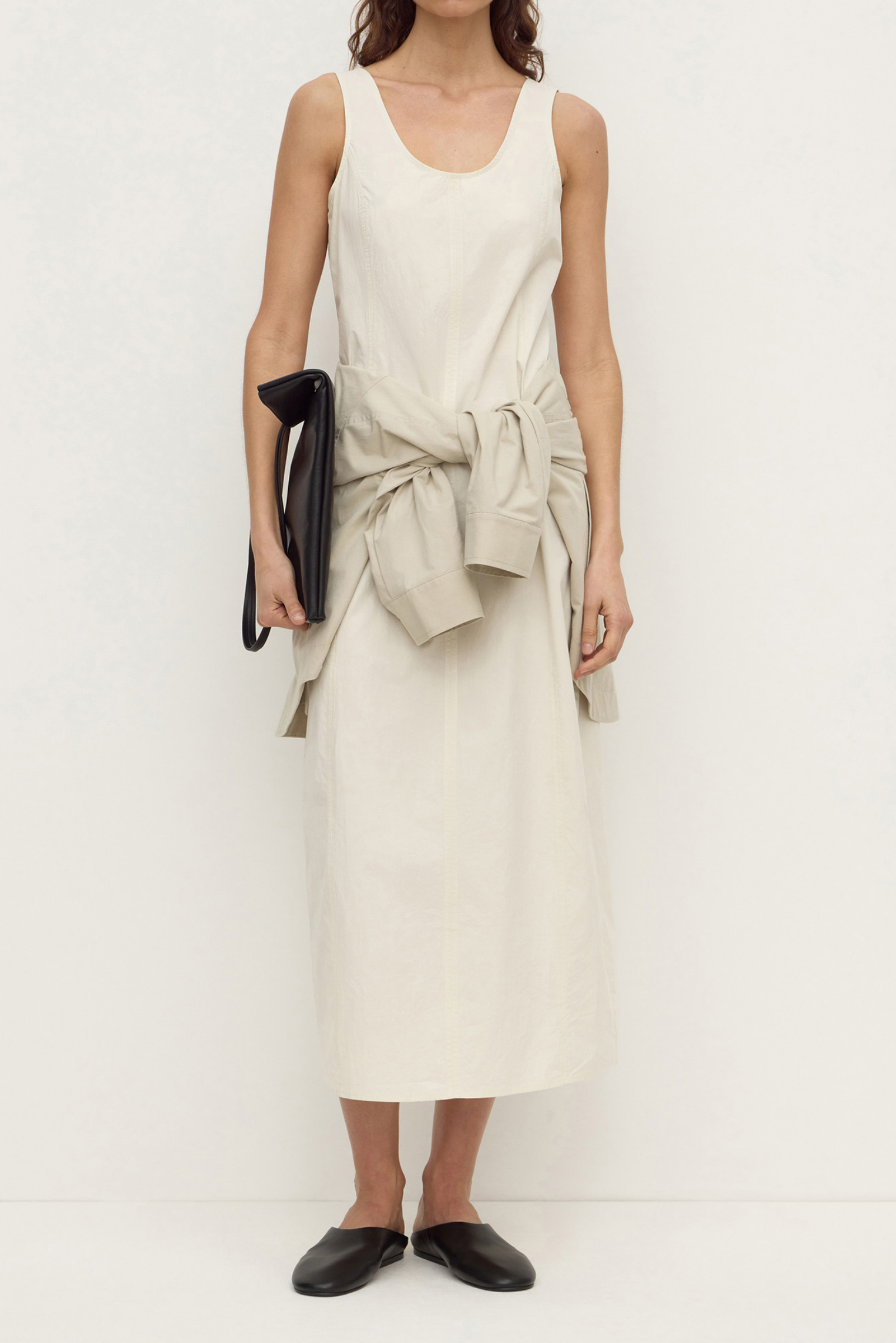 Cecelia Cotton Barrel Dress - Rice