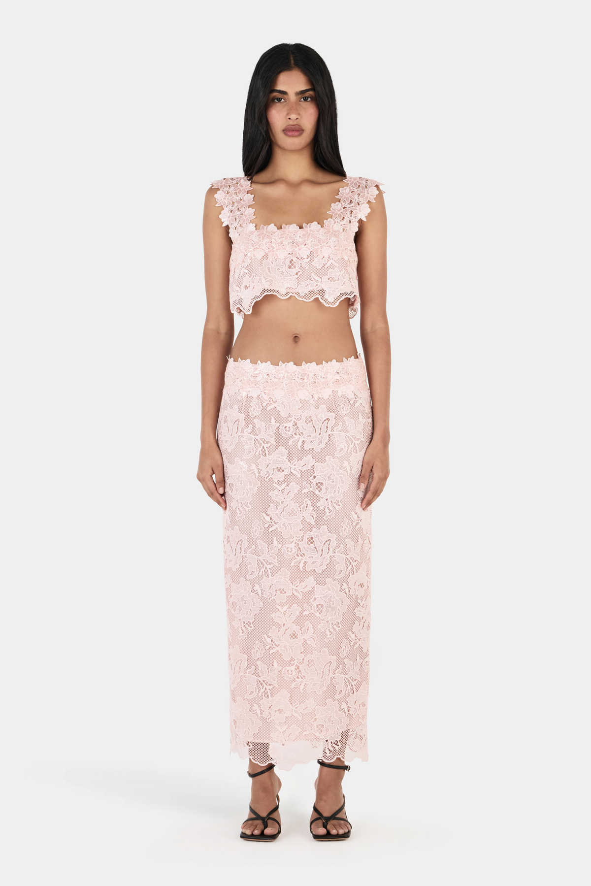Harriette Midi Skirt - Pink