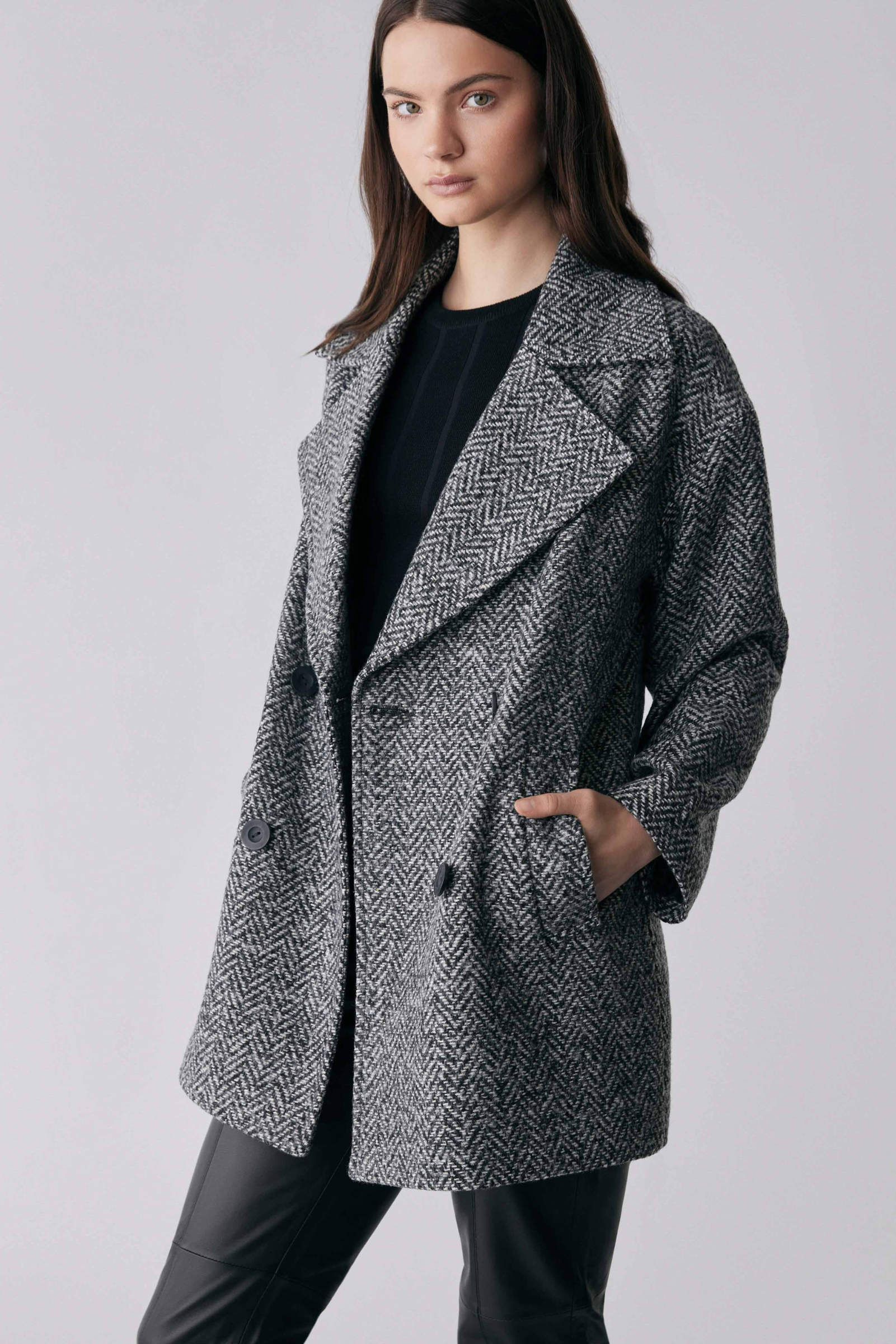 Put back online Ace Blazer Coat - Herringbone