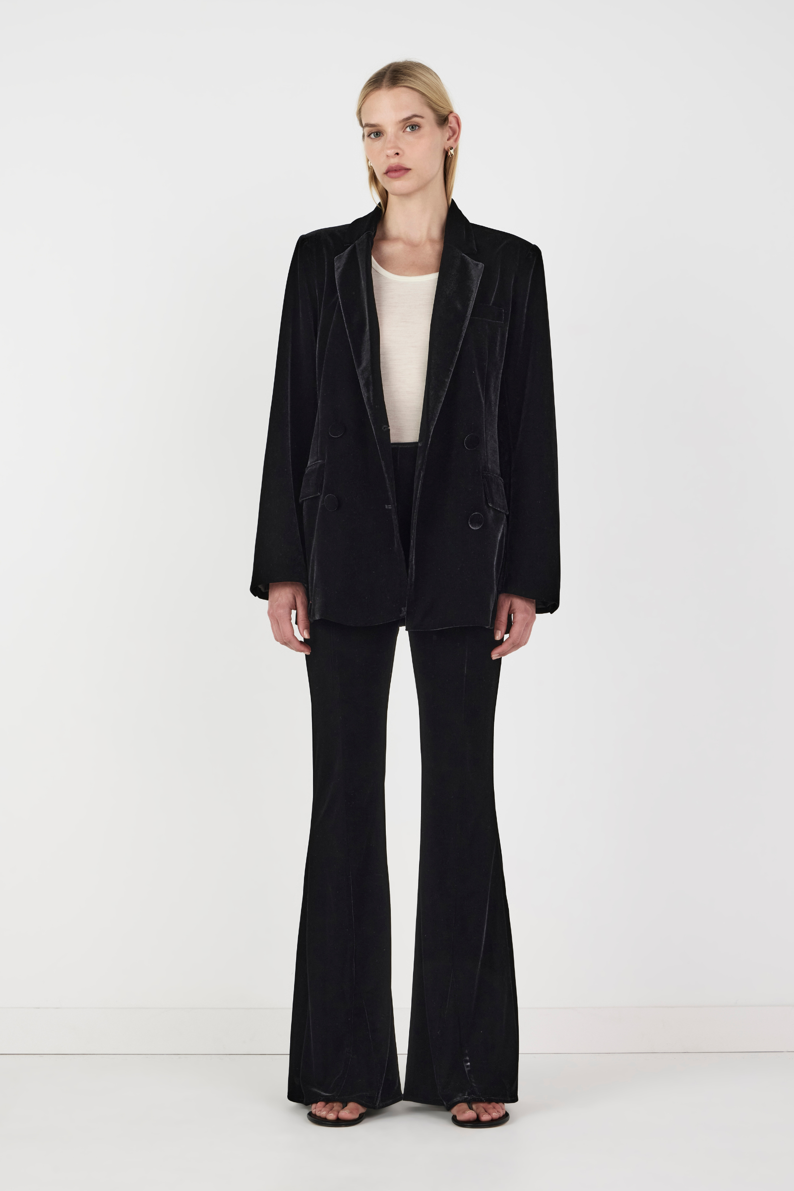 Alistair Velvet Jacket - Black