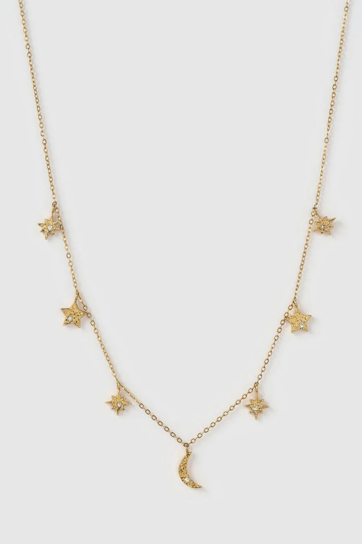 Moondust Charm Necklace - Gold