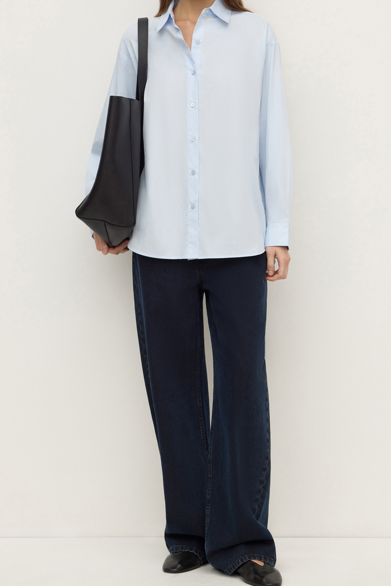 Micha Poplin Shirt - Powder Blue
