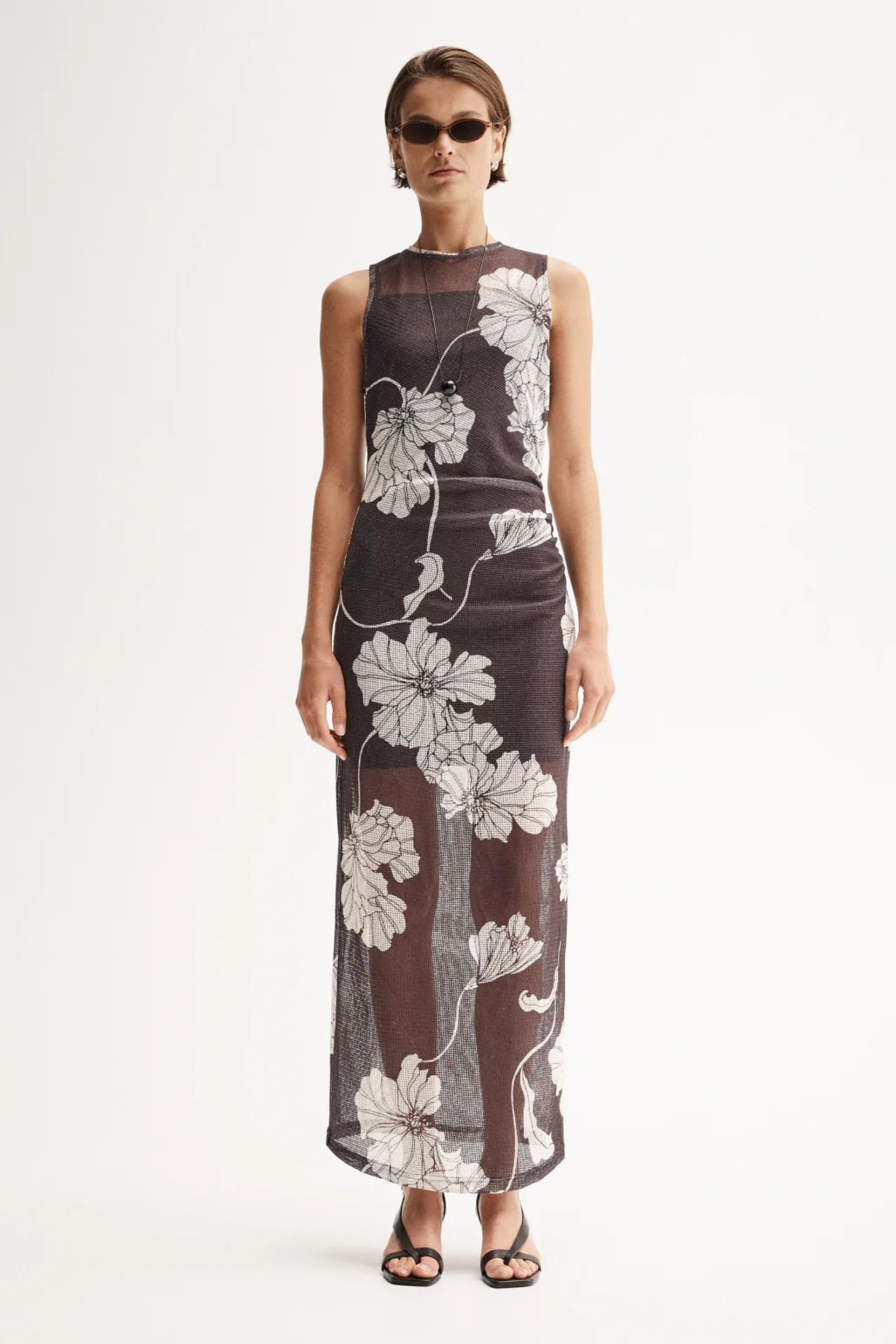 Lilian Maxi Dress - Chocolate Floral