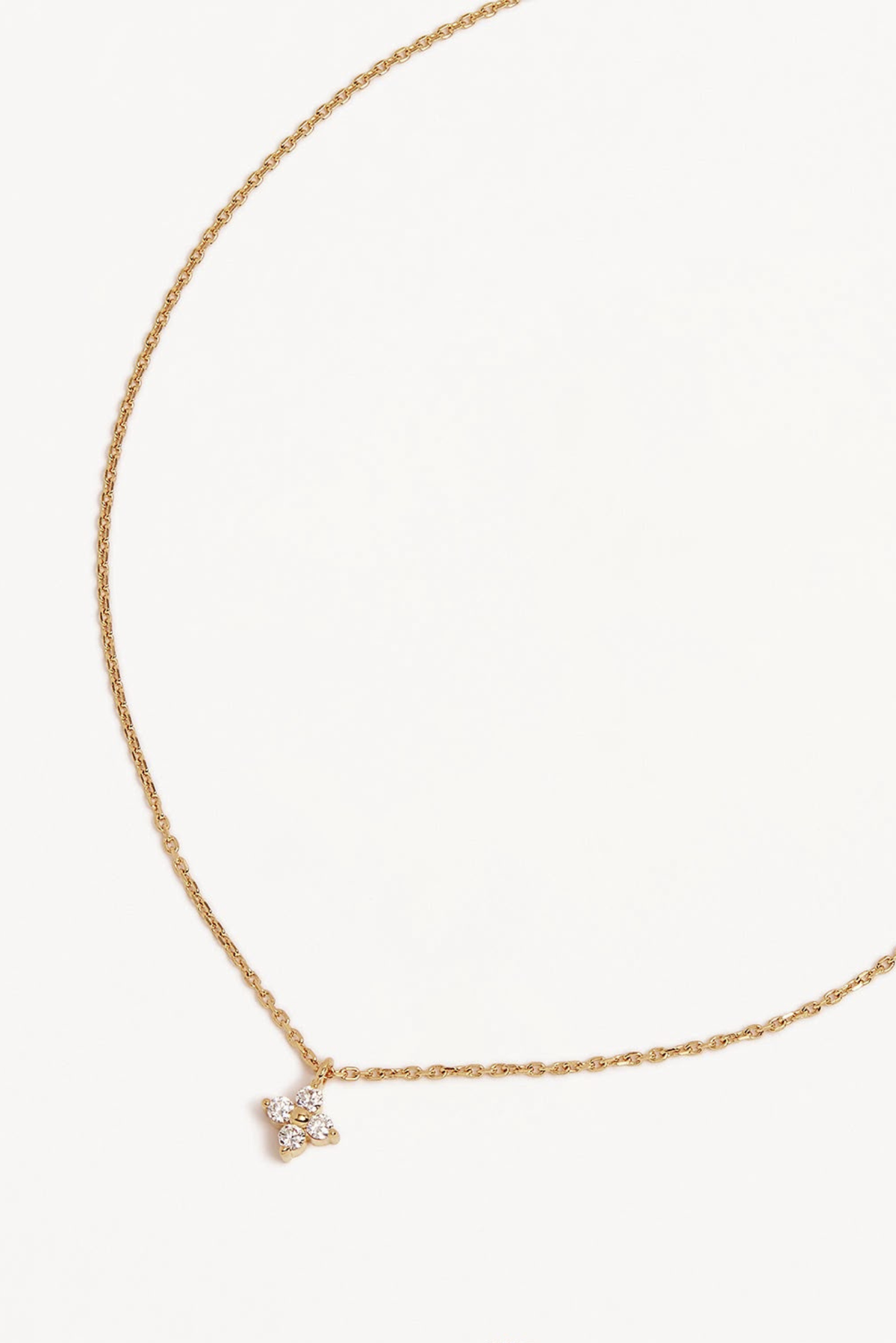 Crystal Bloom Necklace - Gold