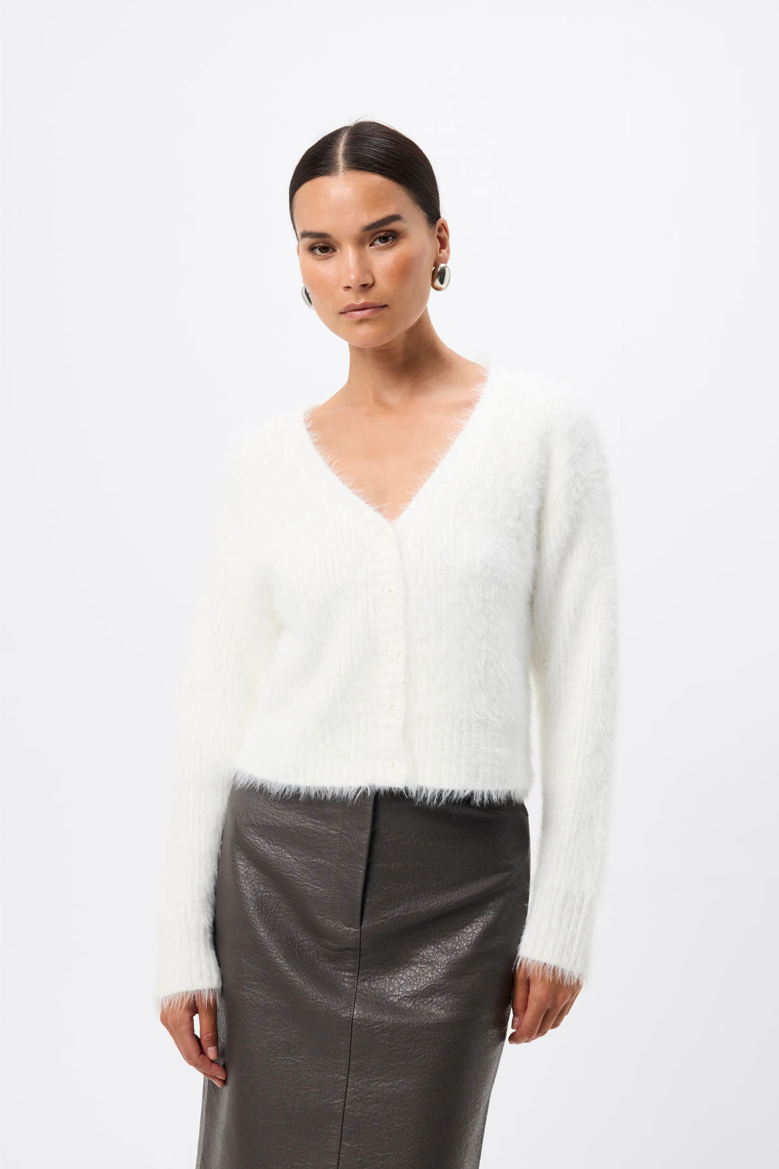 Addison Cardigan - White