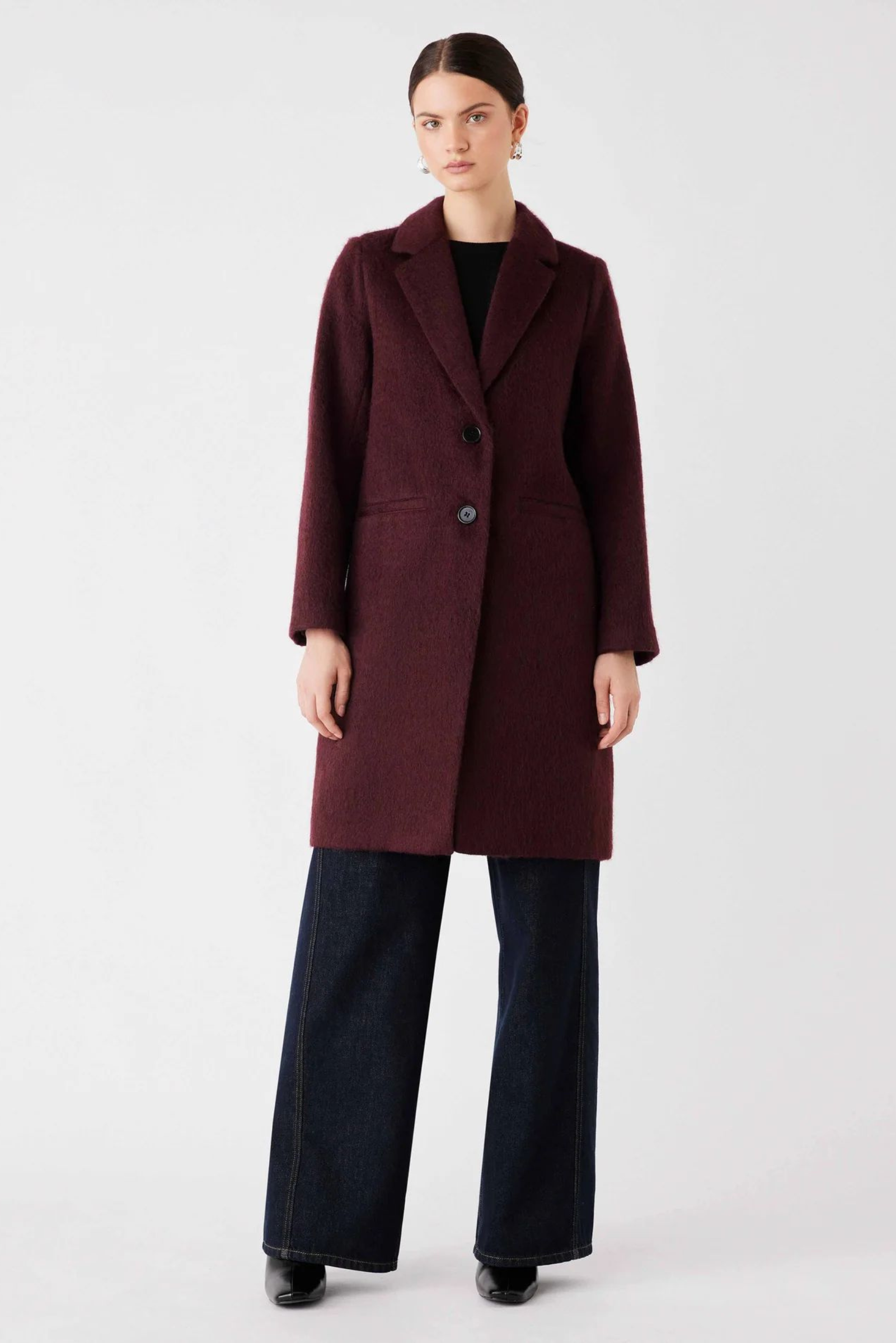 Venice Coat - Wine