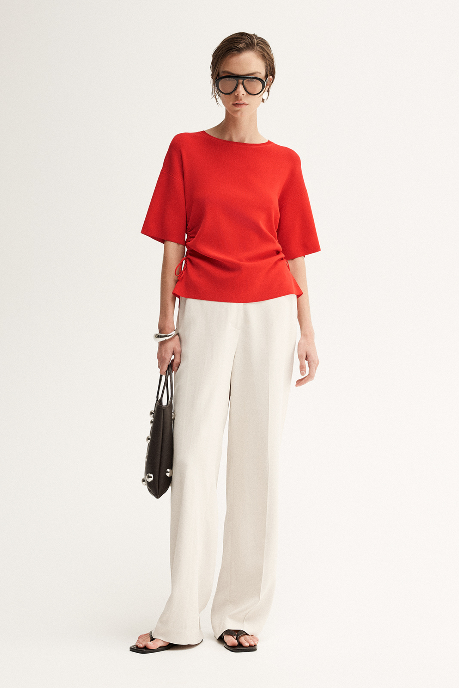 Marley Knit Top - Crimson