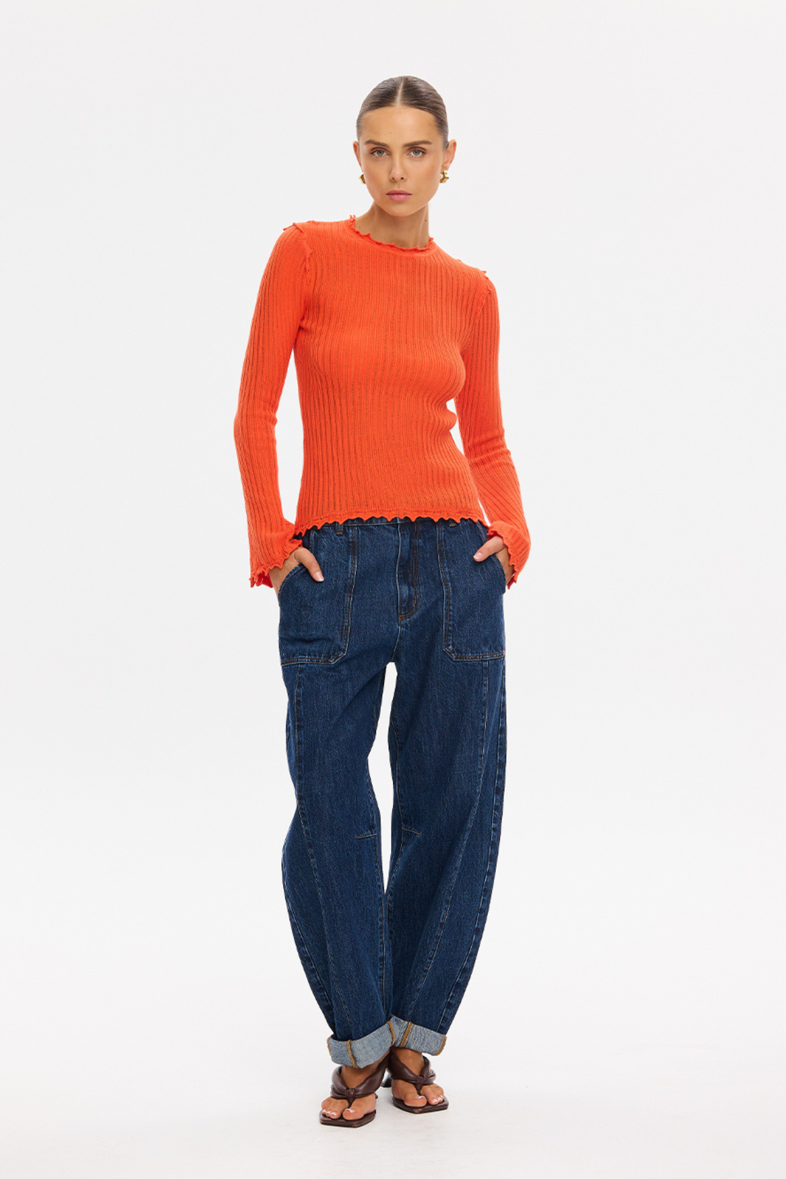 Diana Knit Top - Grapefruit
