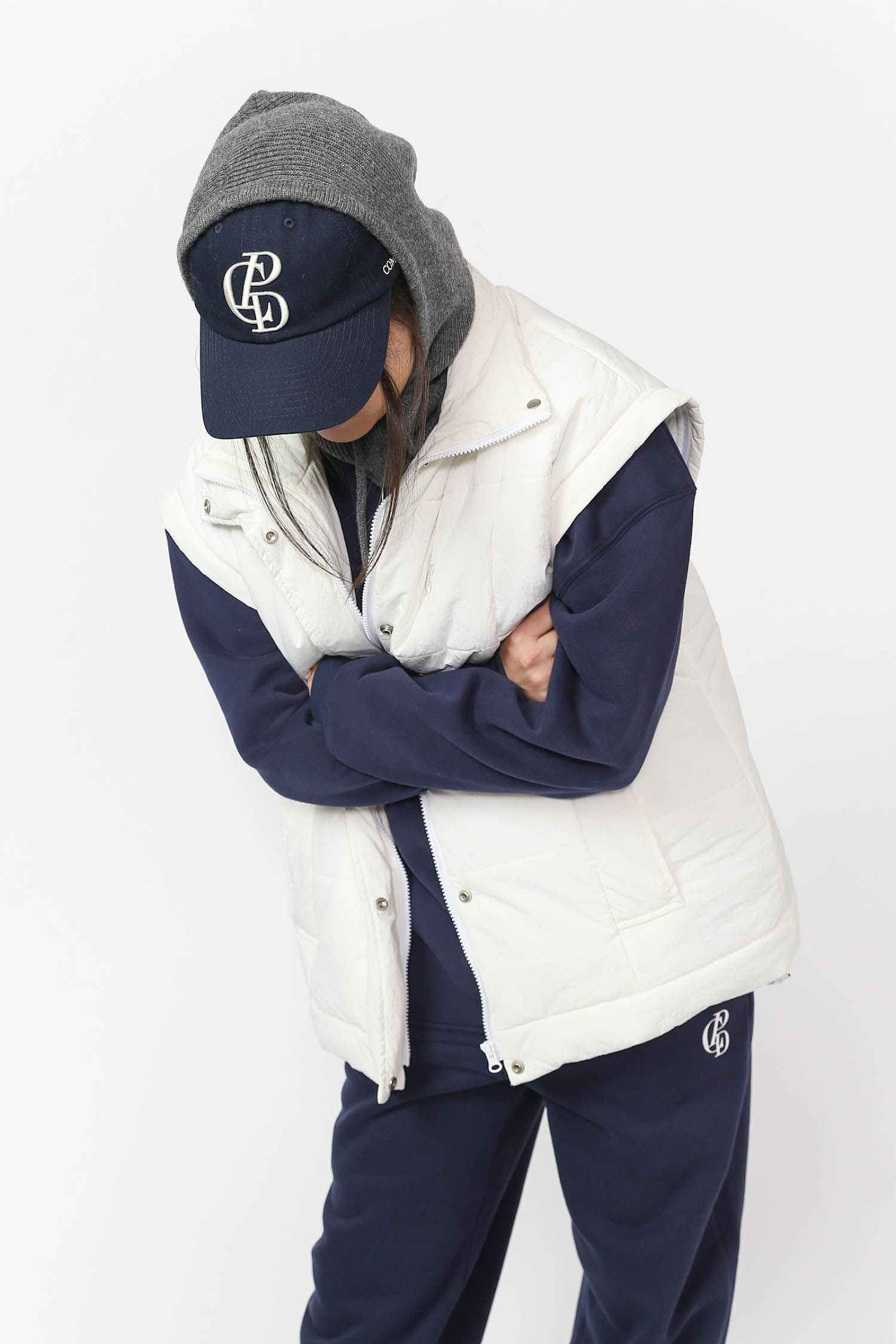 Classic Cap - Navy & Cream