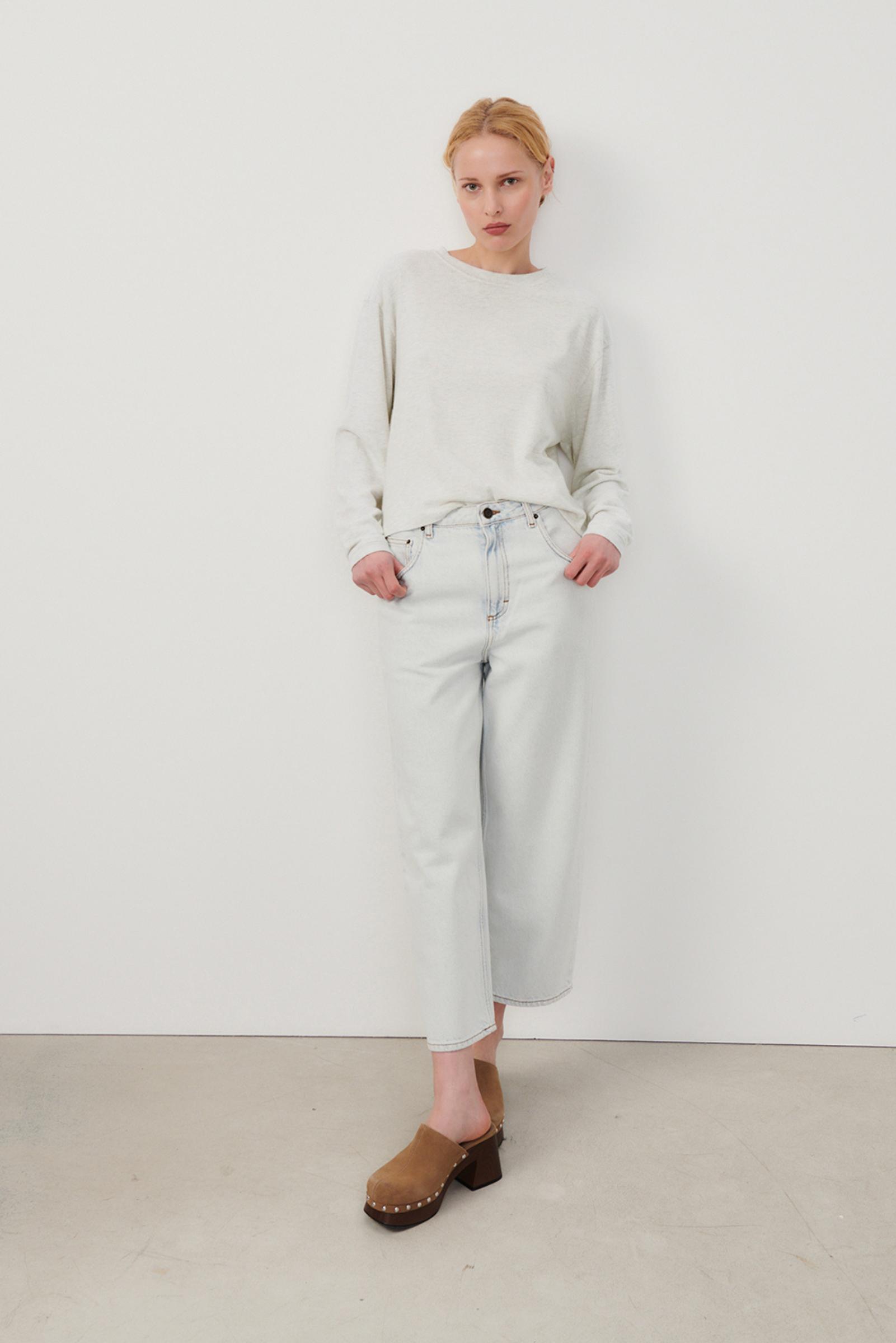 Ypawood L/S Tee - Heather Grey