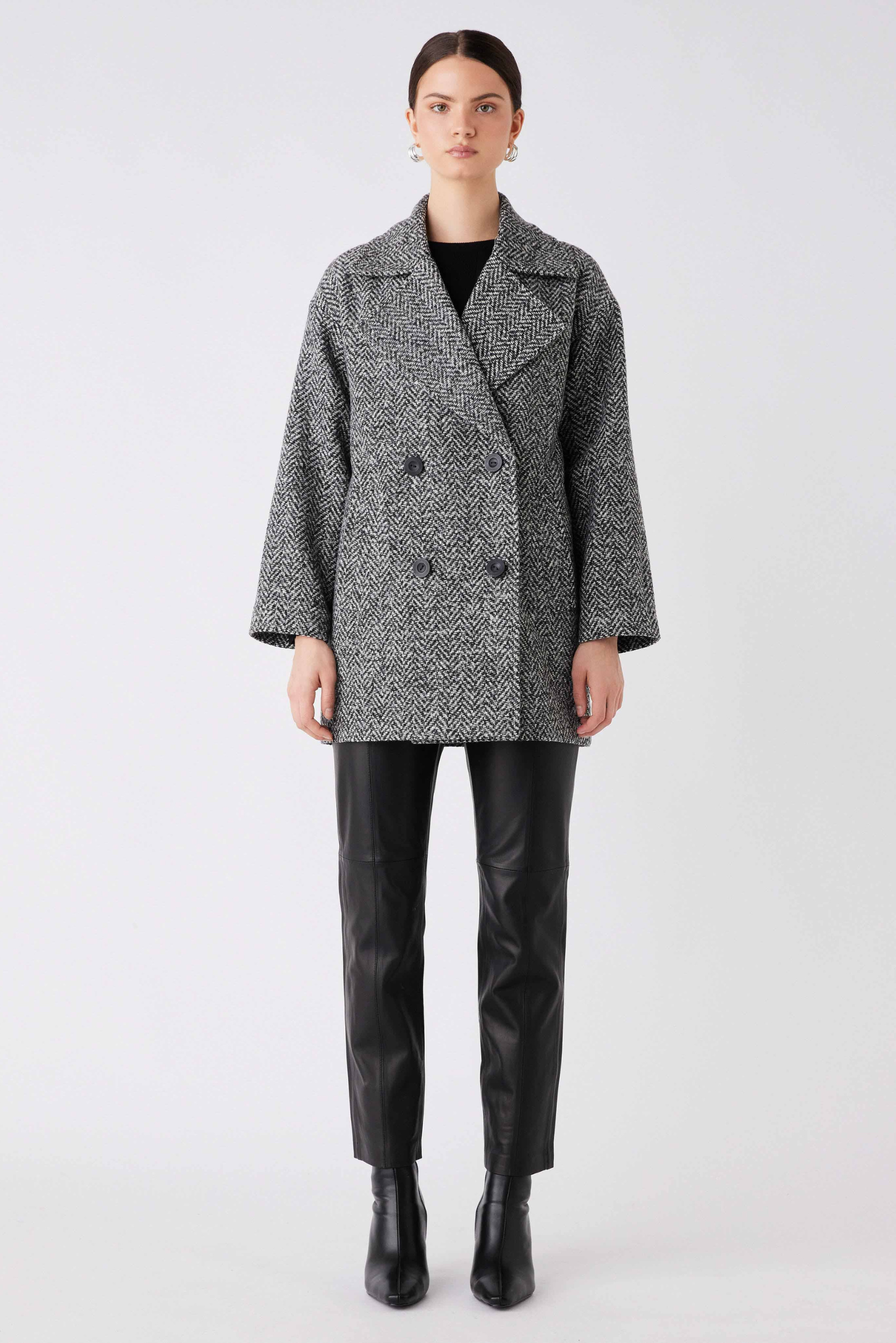 Put back online Ace Blazer Coat - Herringbone