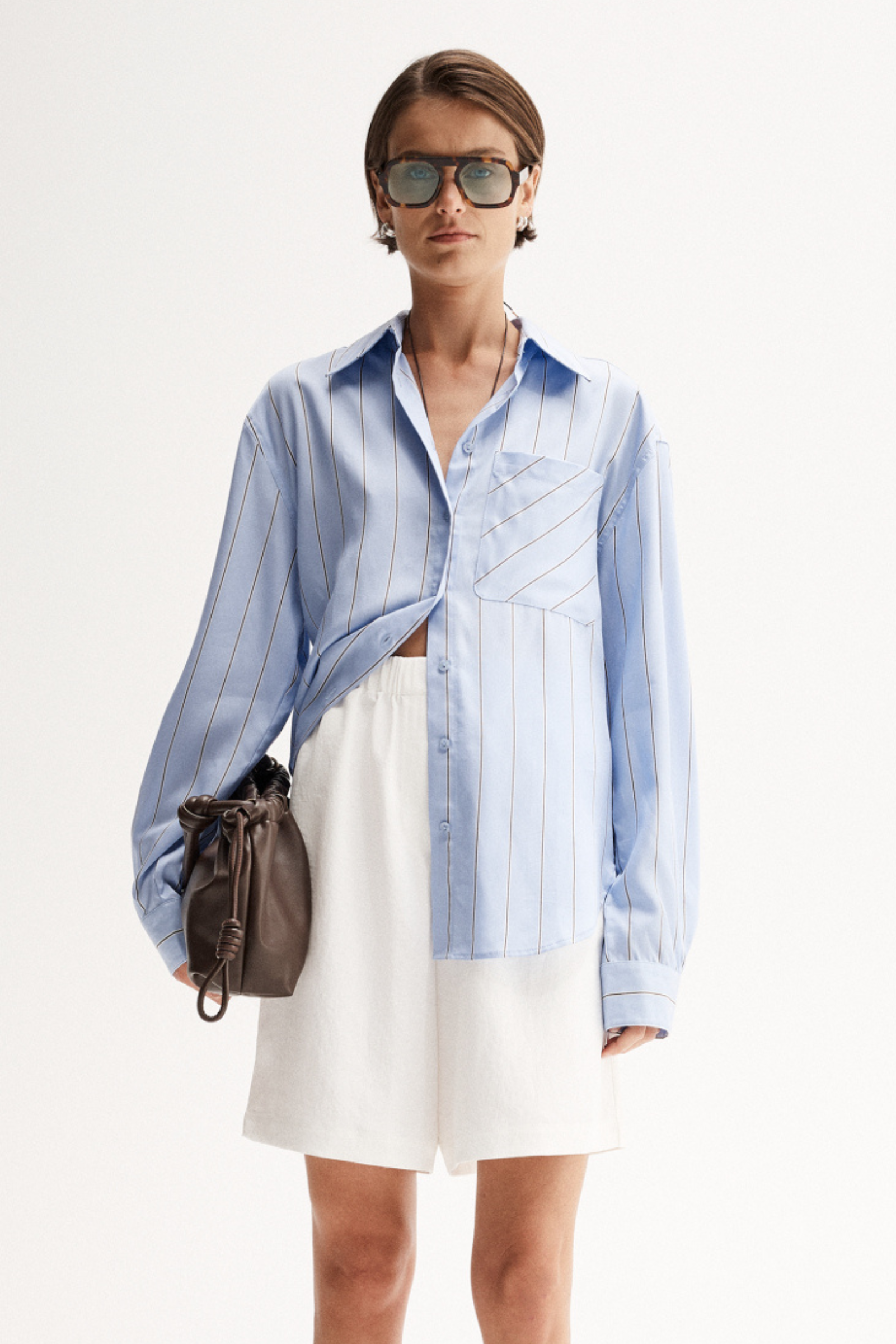 Henry Striped Shirt - Blue