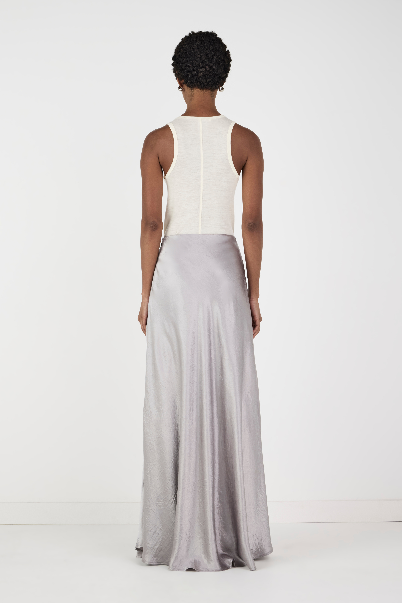 Femme Maxi Skirt - Silver