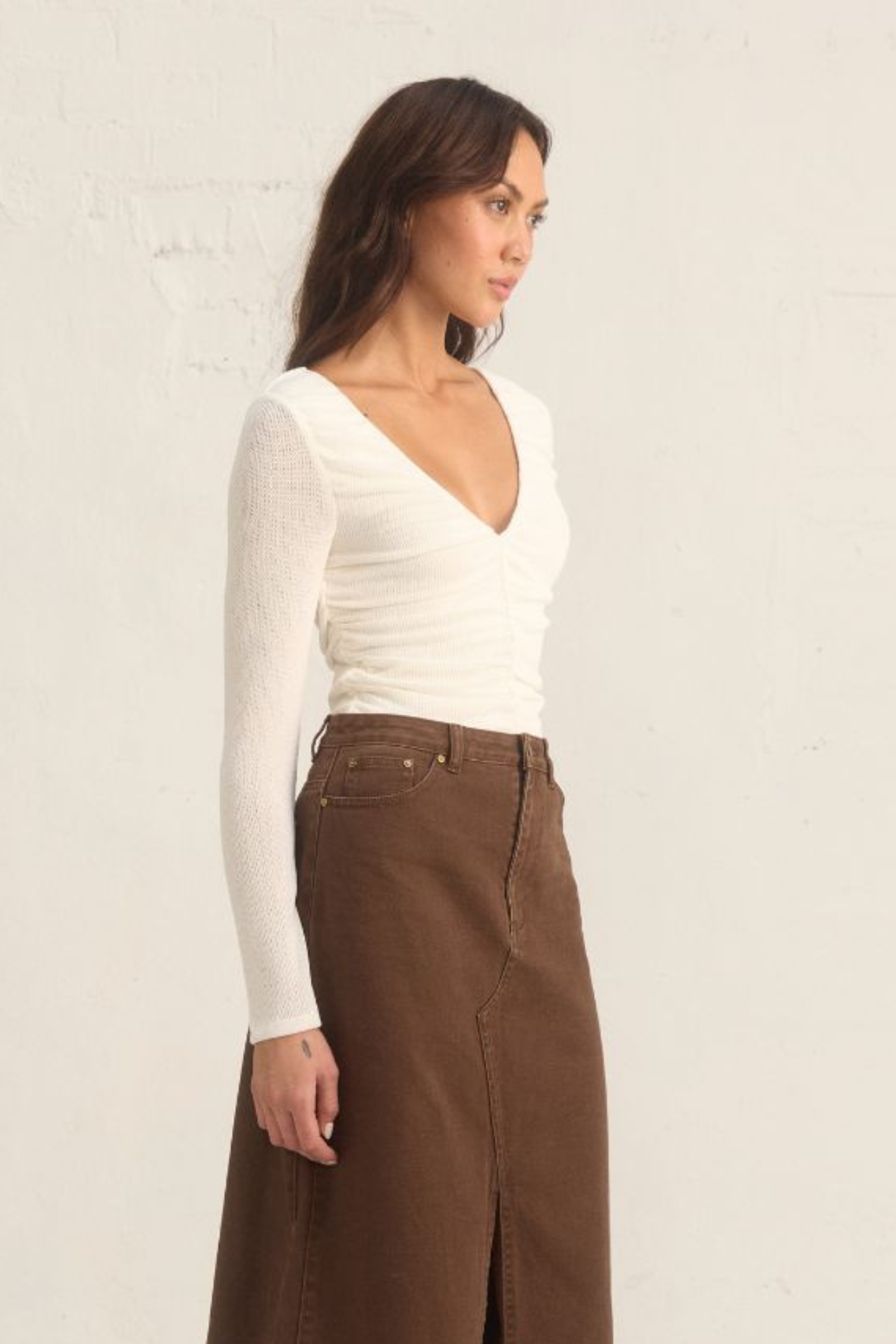 Regenerated Top - Cream