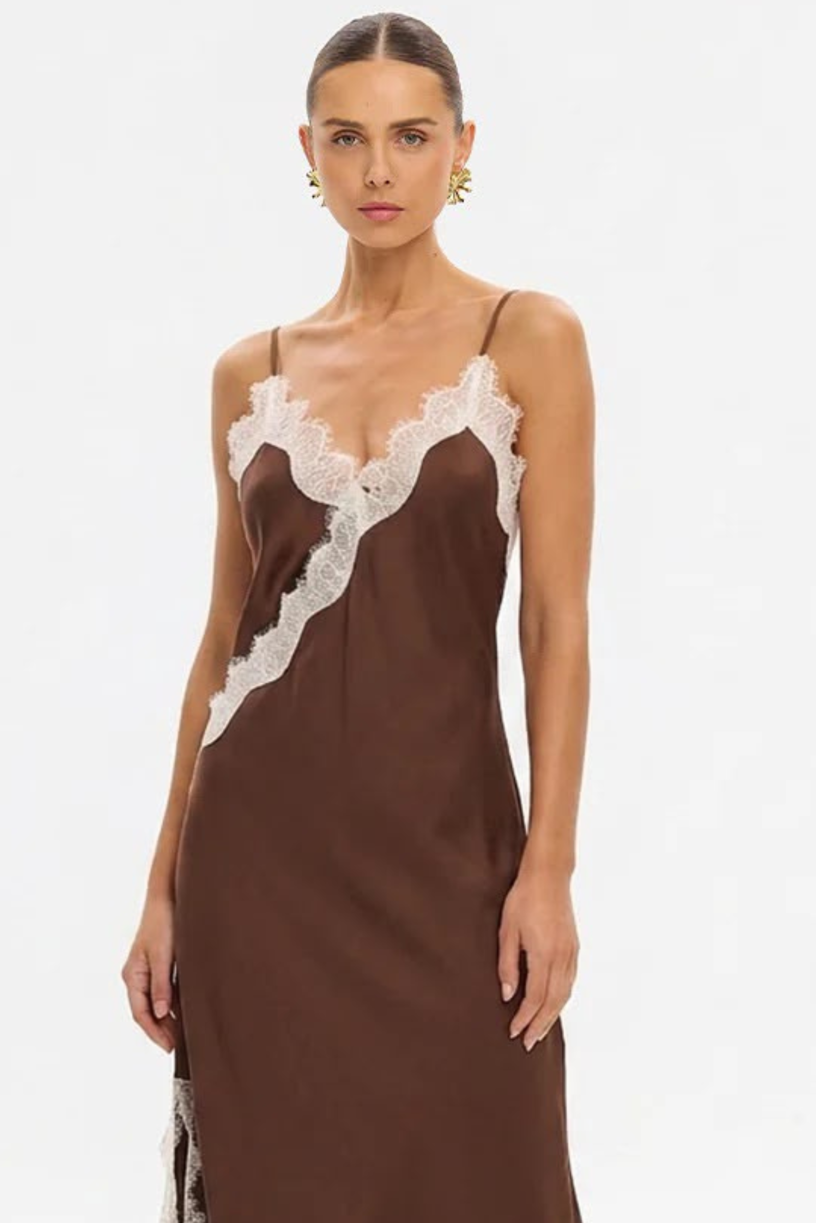 Anki Midi Dress - Chocolate