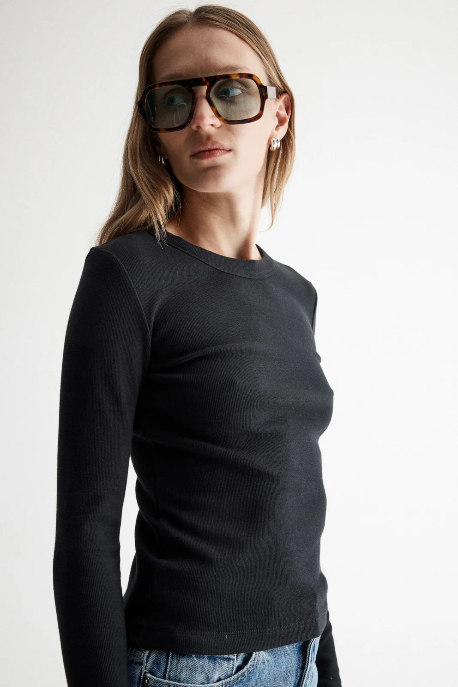 Nola Long Sleeve Tee - Black