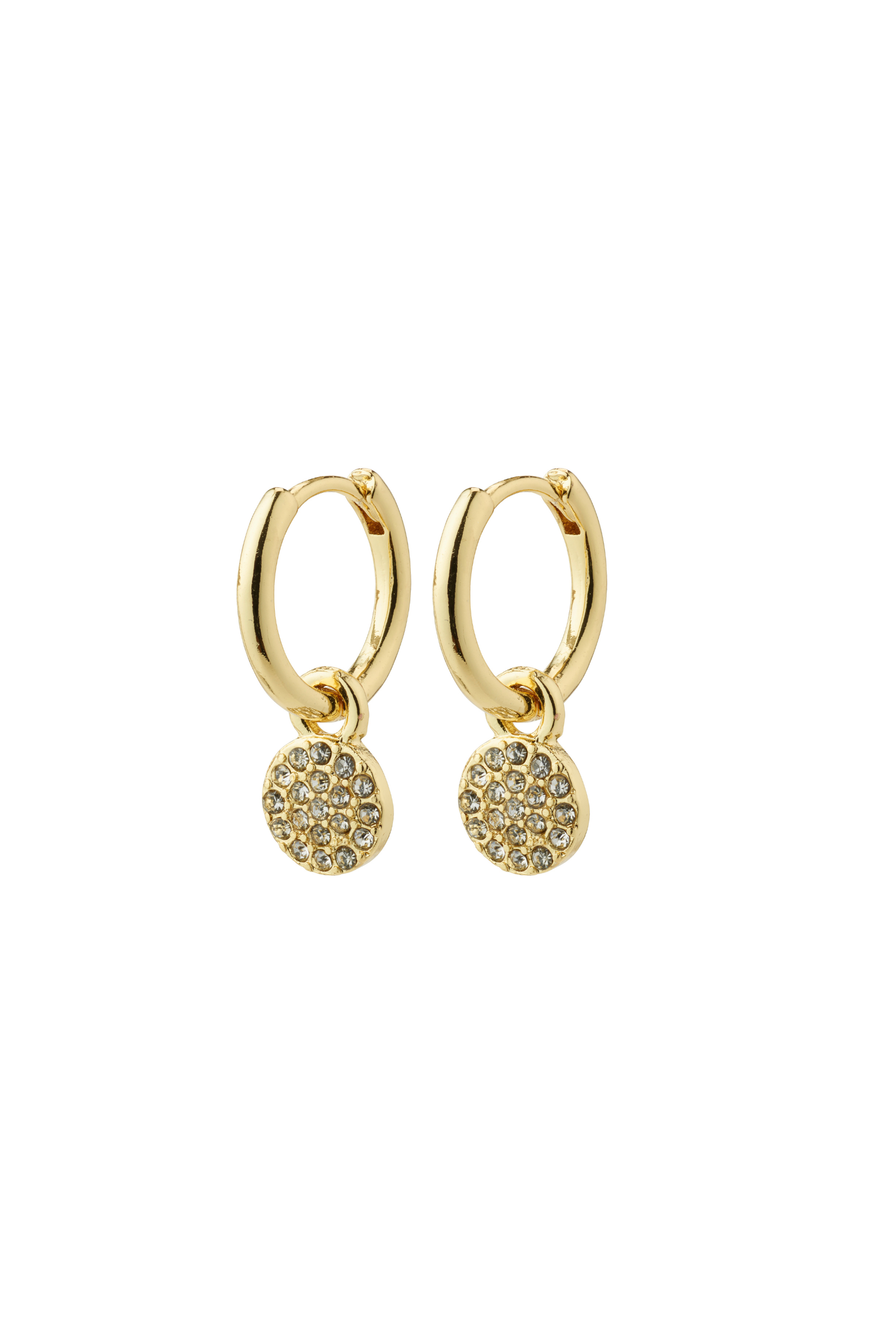 Chayenne Recycled Crystal Hoop Earrings - Gold Plated