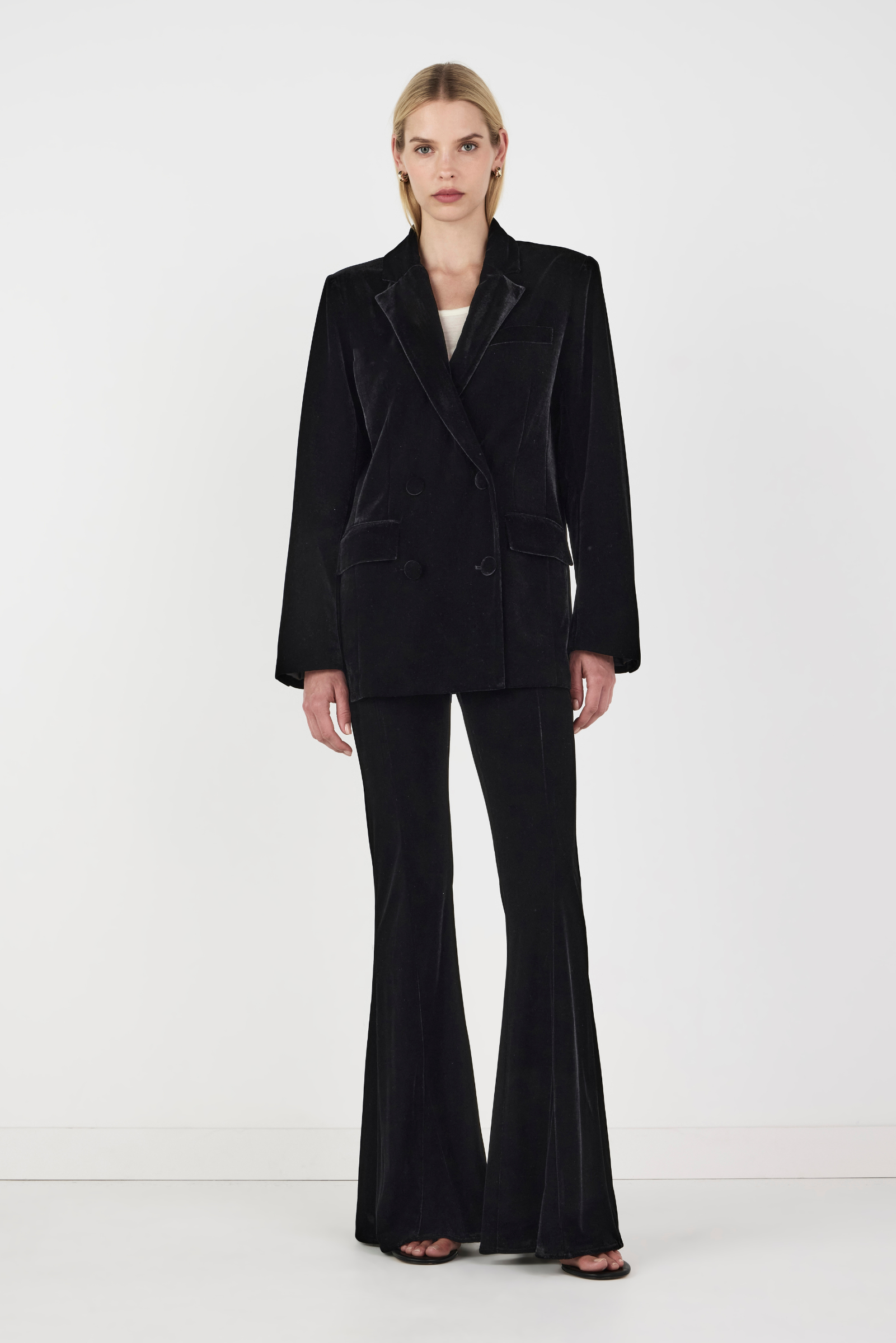 Alistair Velvet Jacket - Black