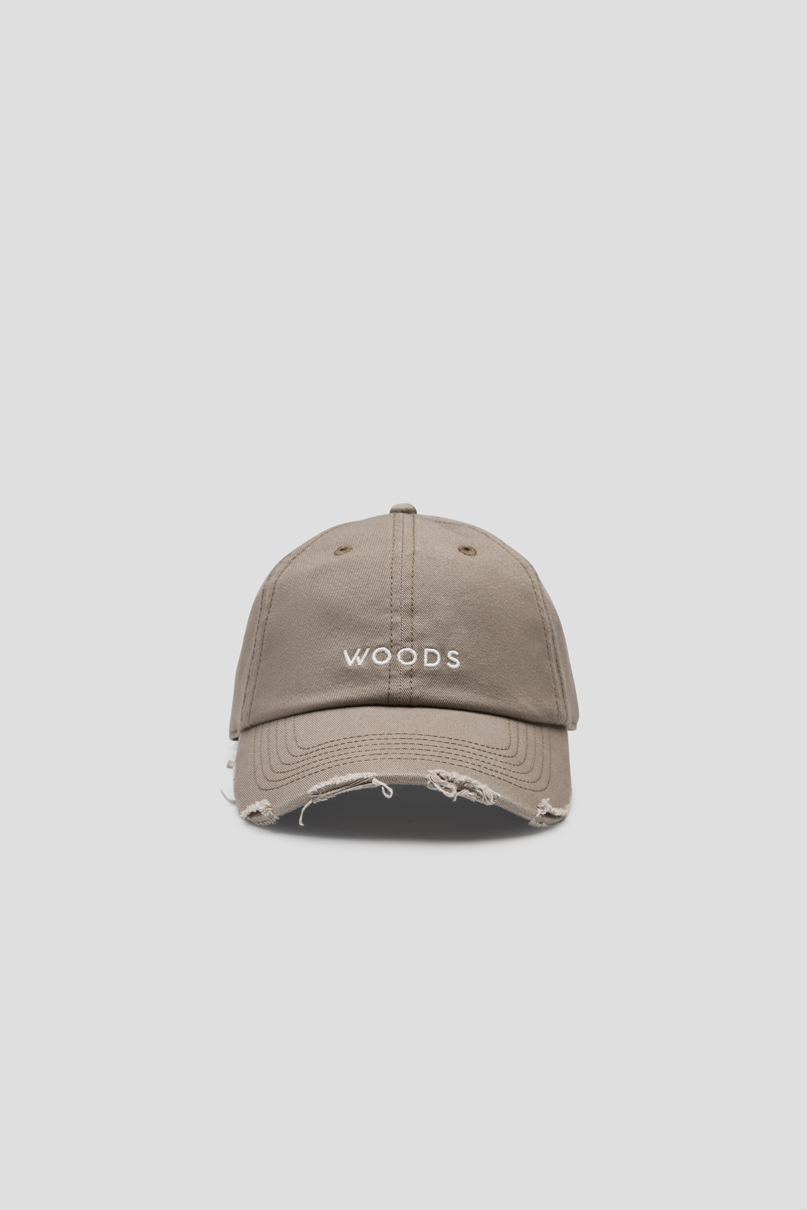 Woods Distressed Cap - Latte