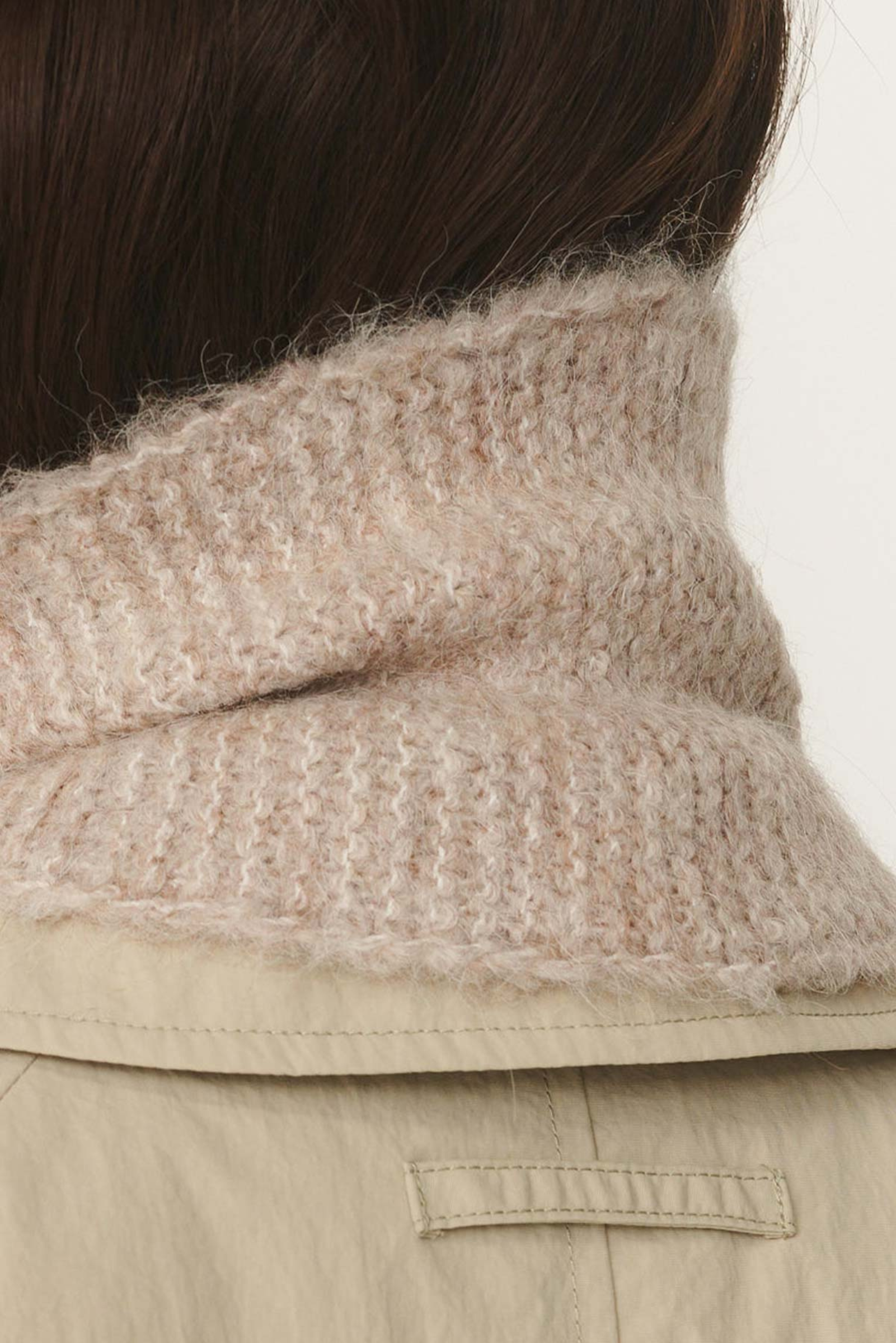 Noa Knit Neckerchief Scarf - Fawn Marle