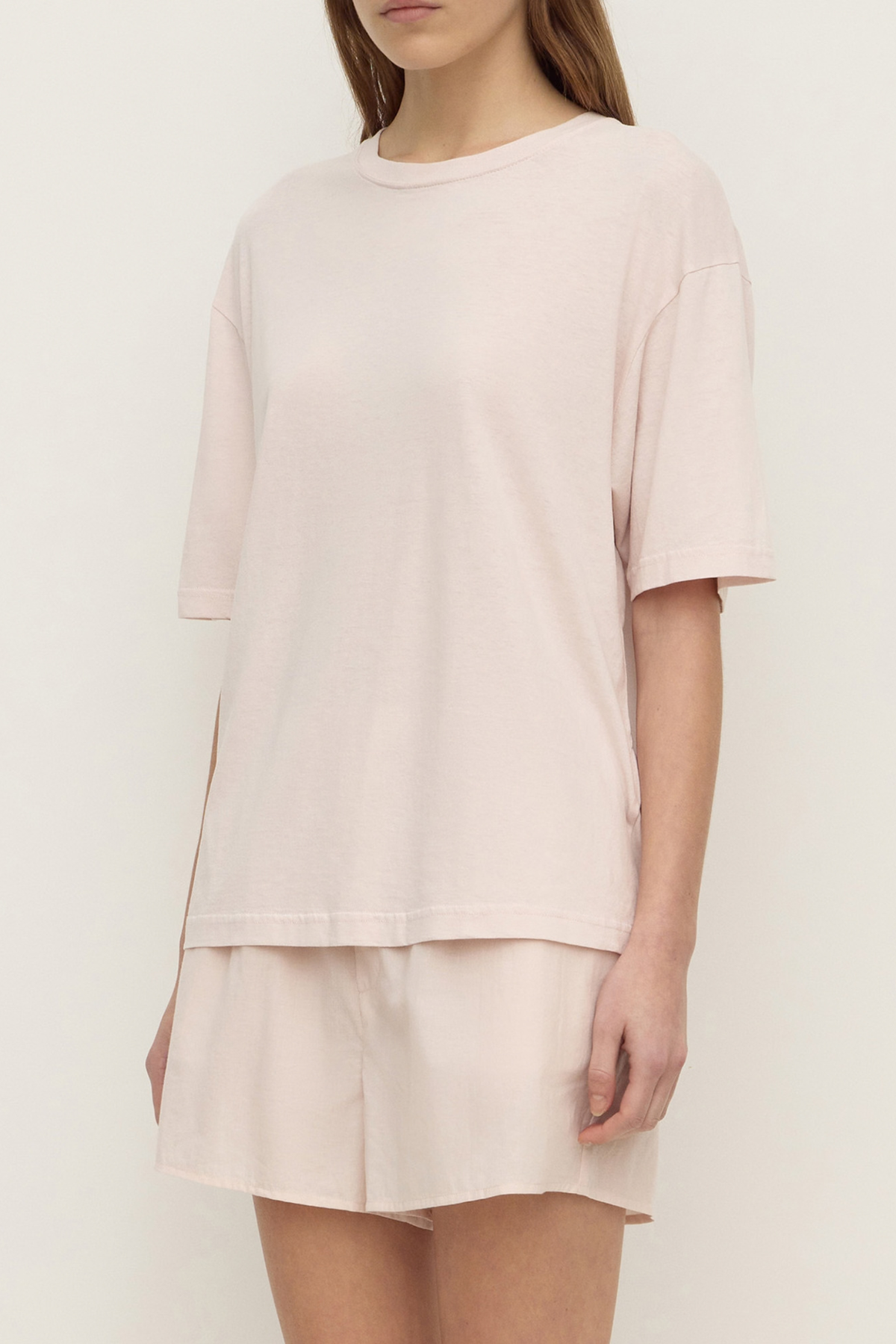 Kira Cotton Hemp Tee - Soft Rose
