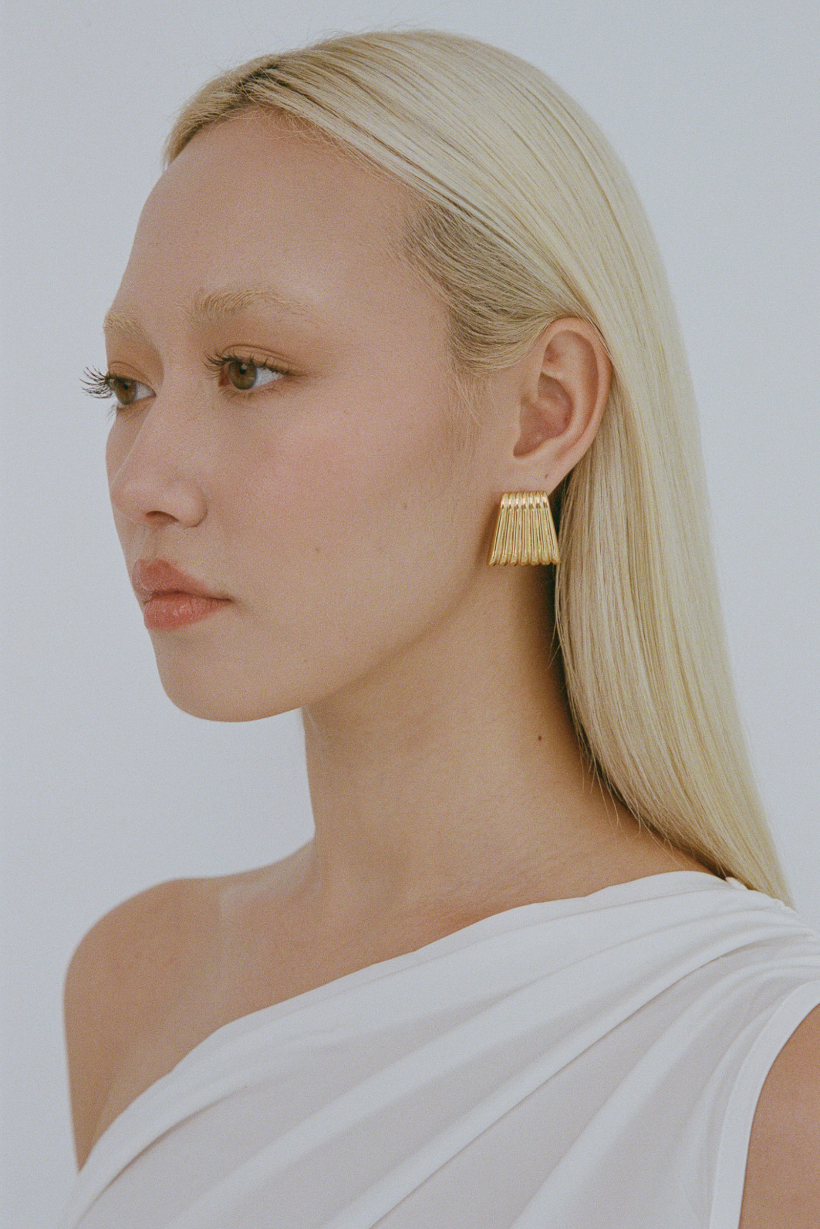 Caterpillar Earrings - Gold