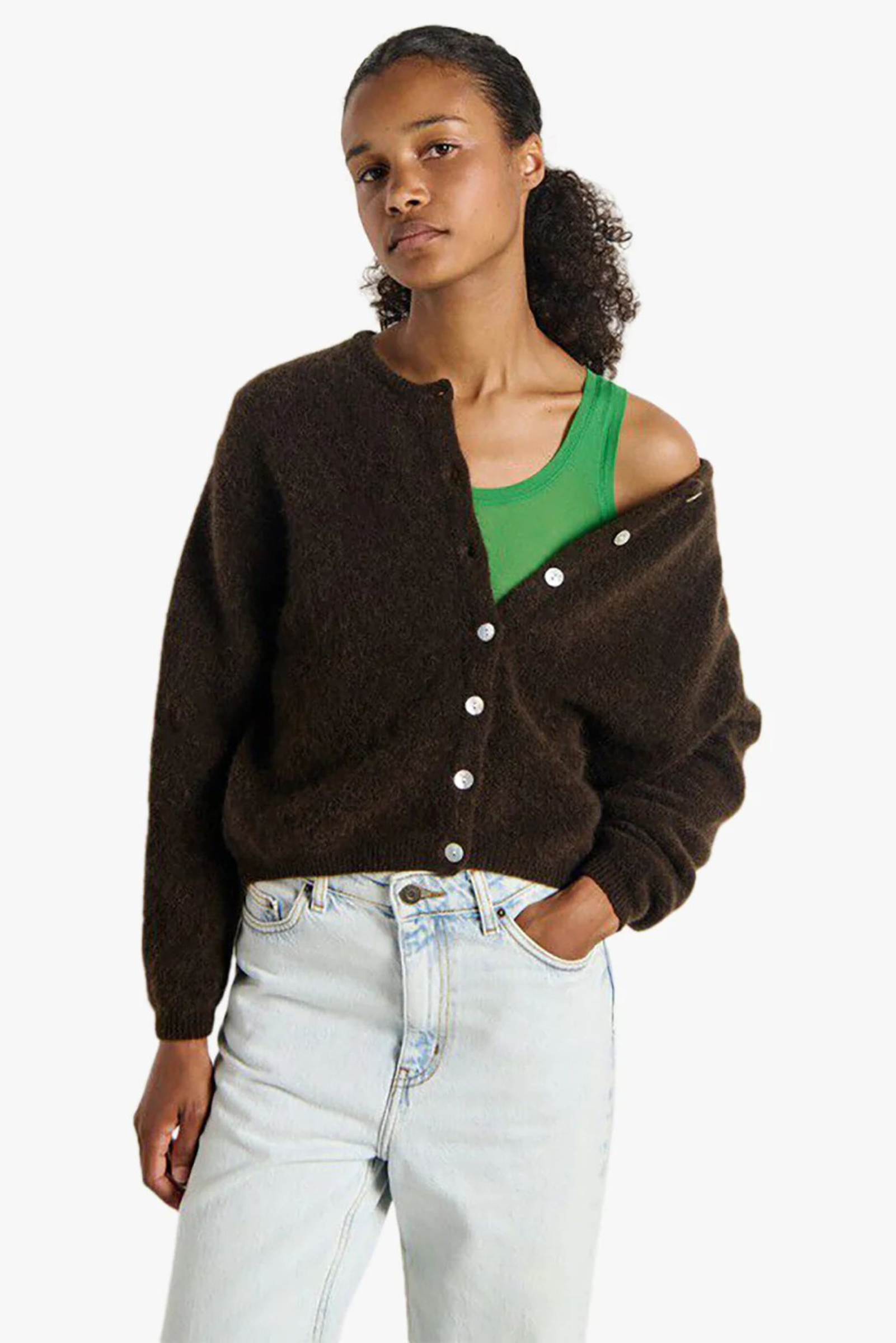 Vitow Cardigan - Coffee Melange