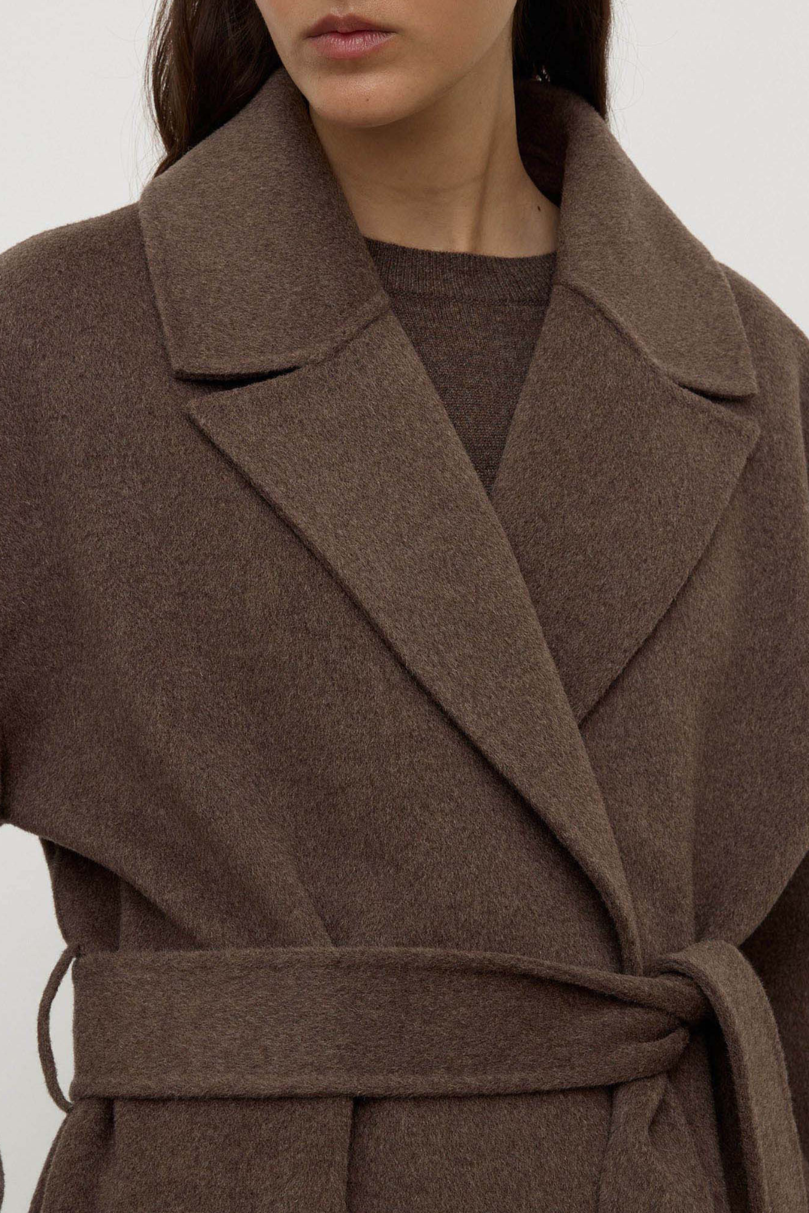 Ivy Wool Coat - Cocoa Marle