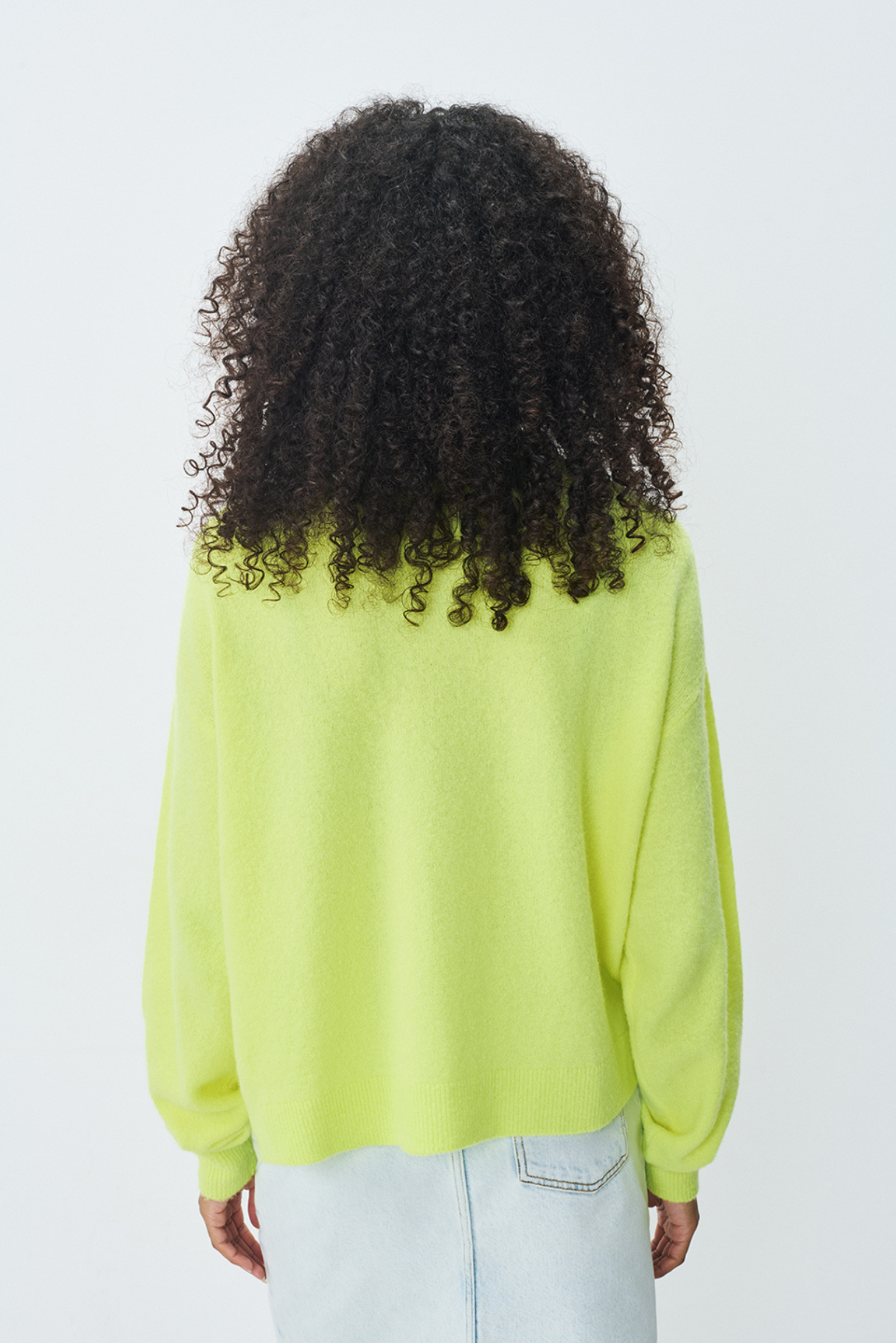 Damsville Cardigan - Fluro Yellow