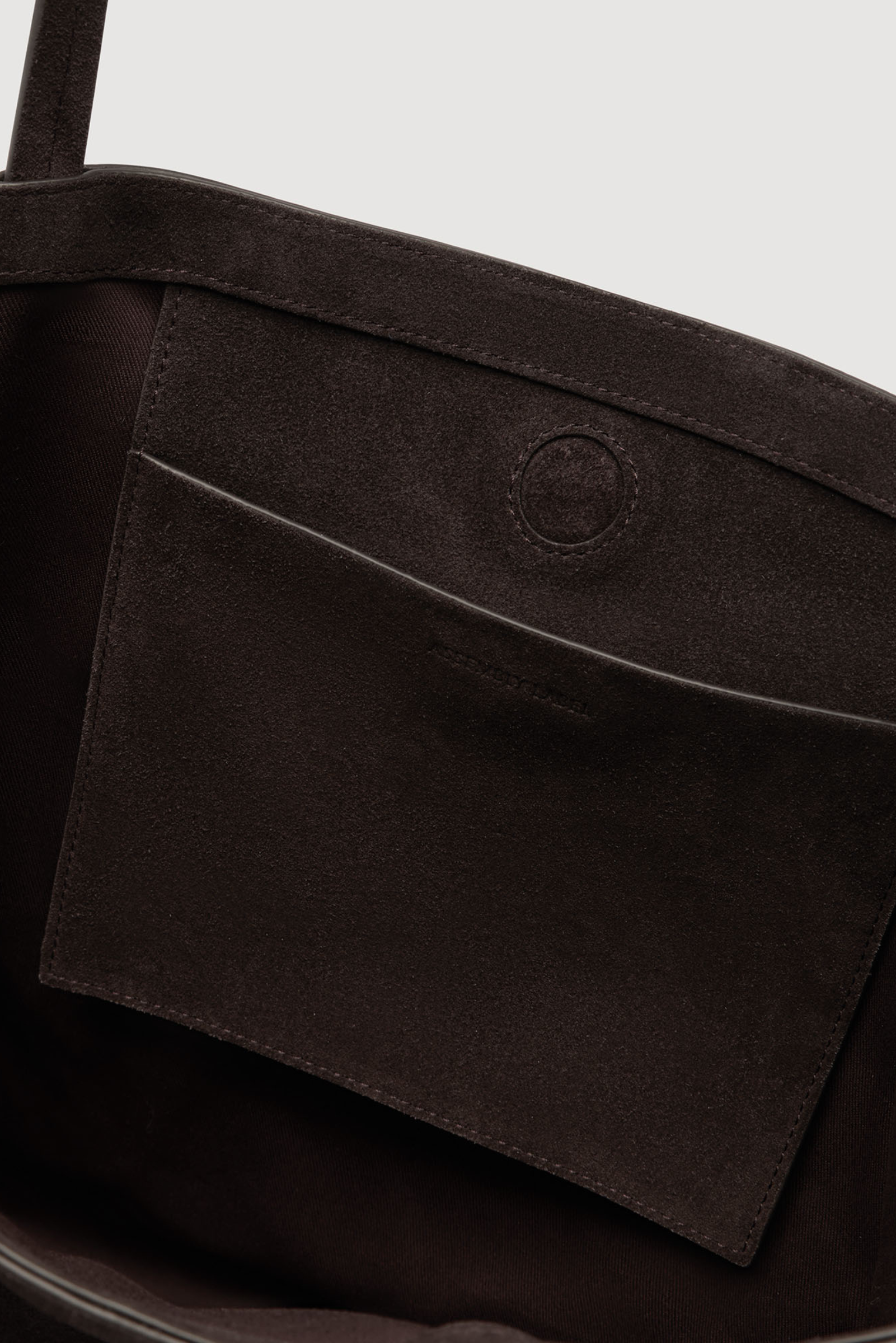 Paige Suede Tote Bag - Ganache
