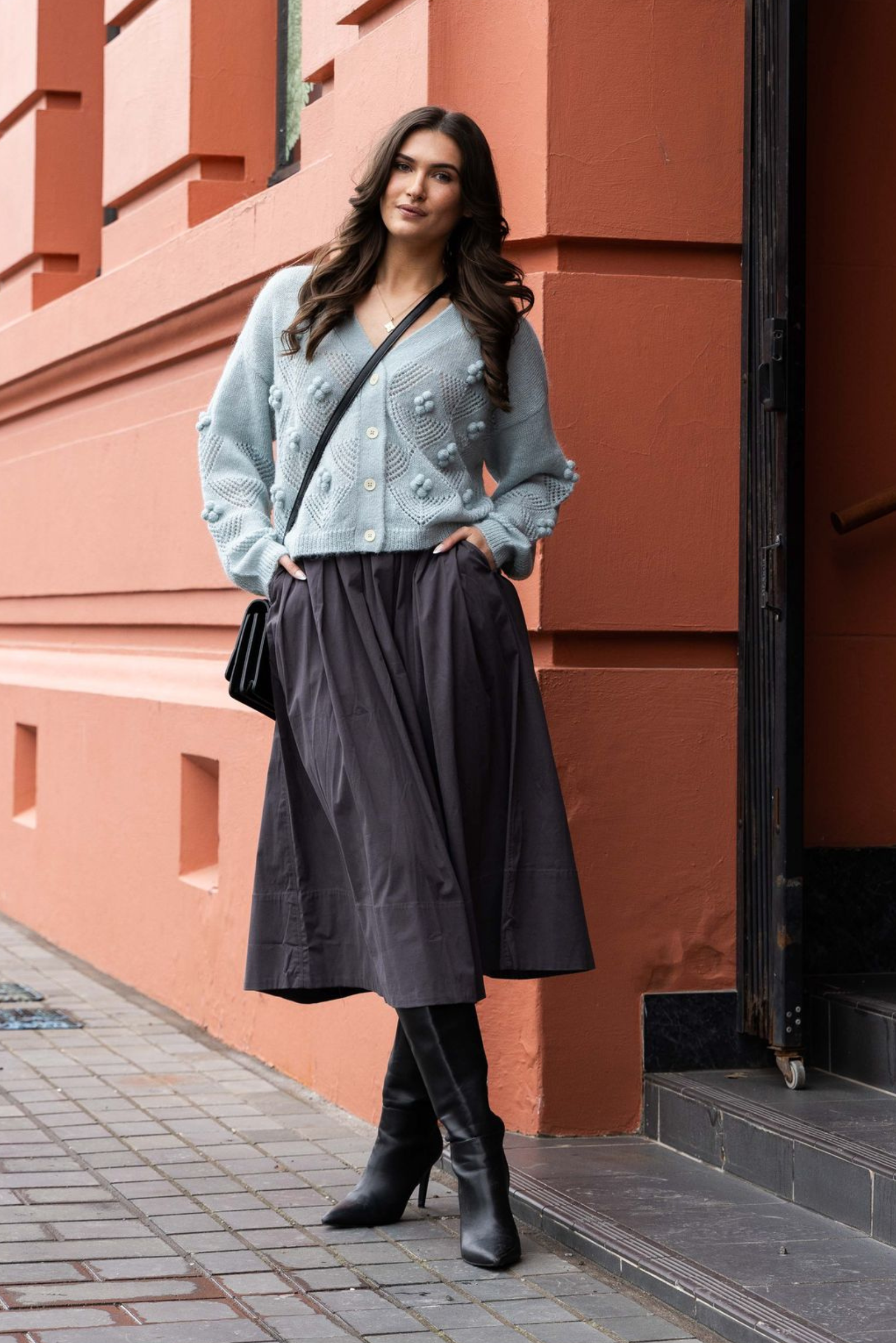 Thea Cardi - Duck Egg