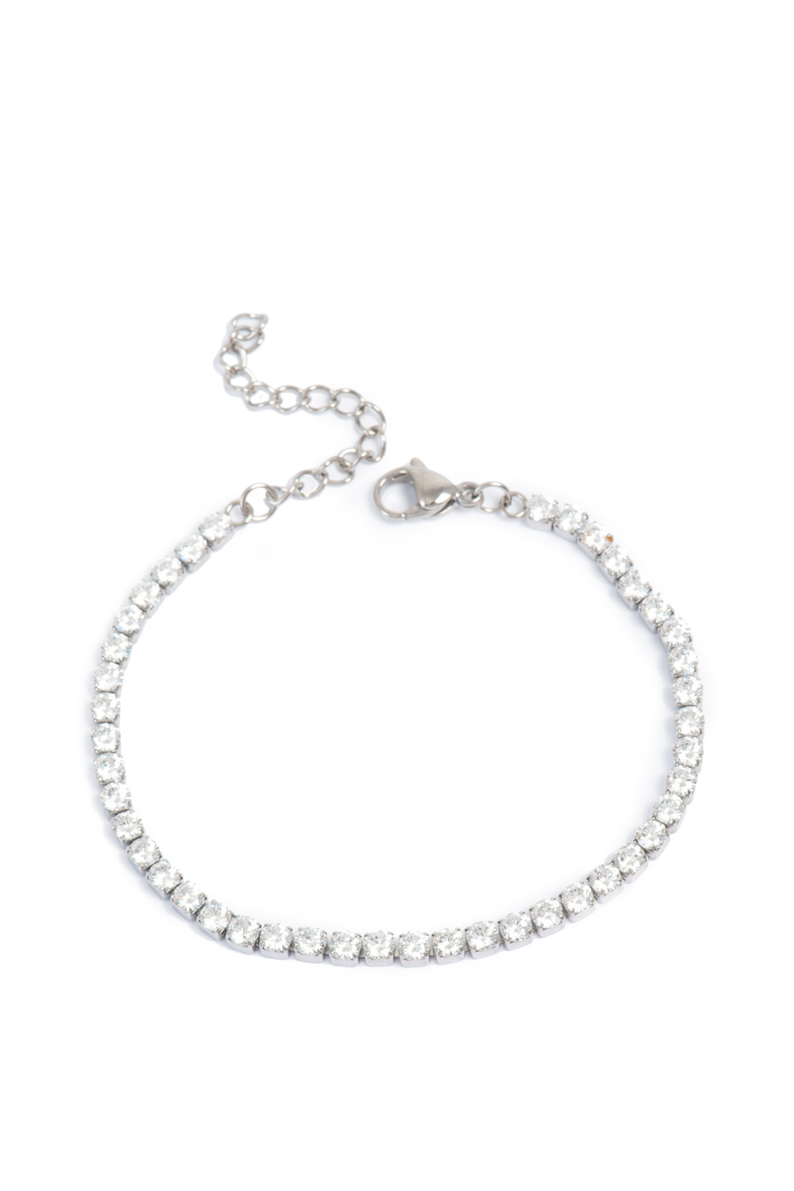 A&C Oslo Pure Steel Bracelet - Silver with CZ