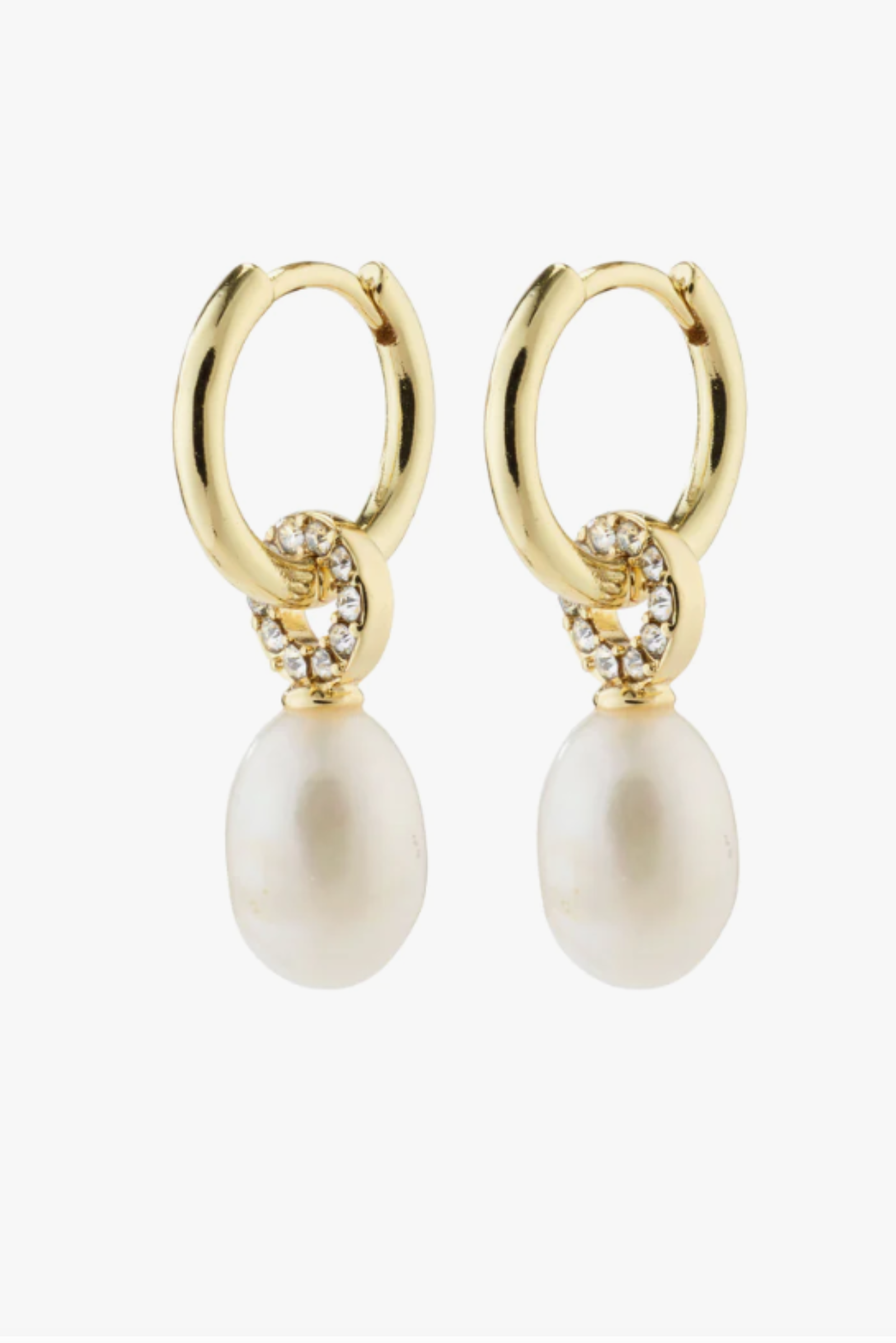 Baker Fresh Water Pearl Earrings - Gold Plated