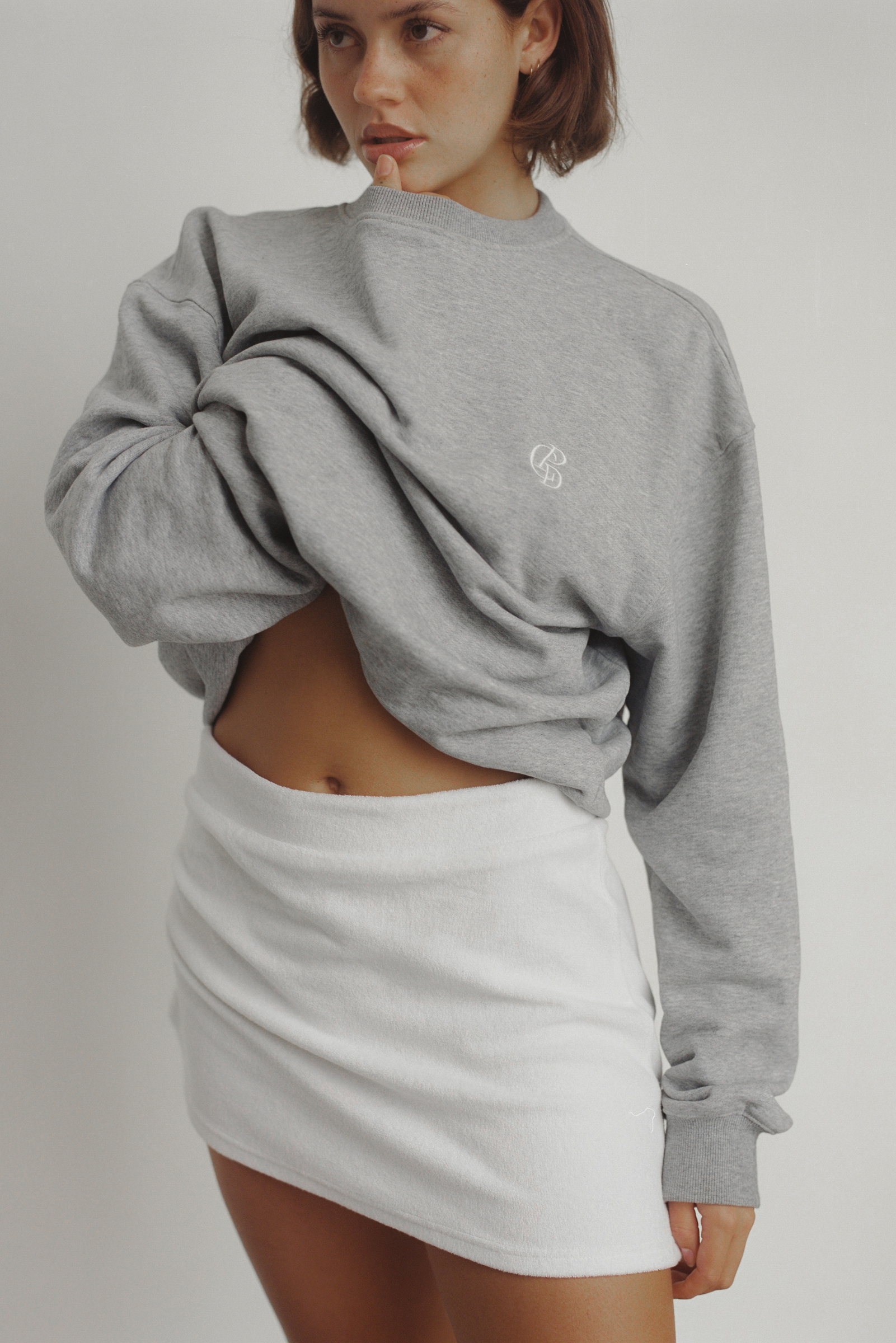 CPD French Terry Sweatshirt - Grey Marle