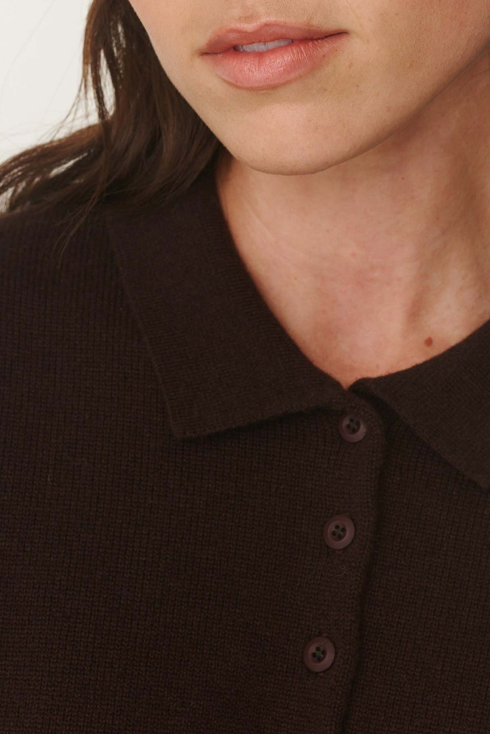 Celia Merino Knit Cardigan - Dark Cacao