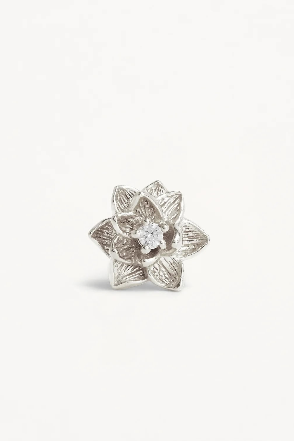 Bloom Within Lotus Studs - Silver