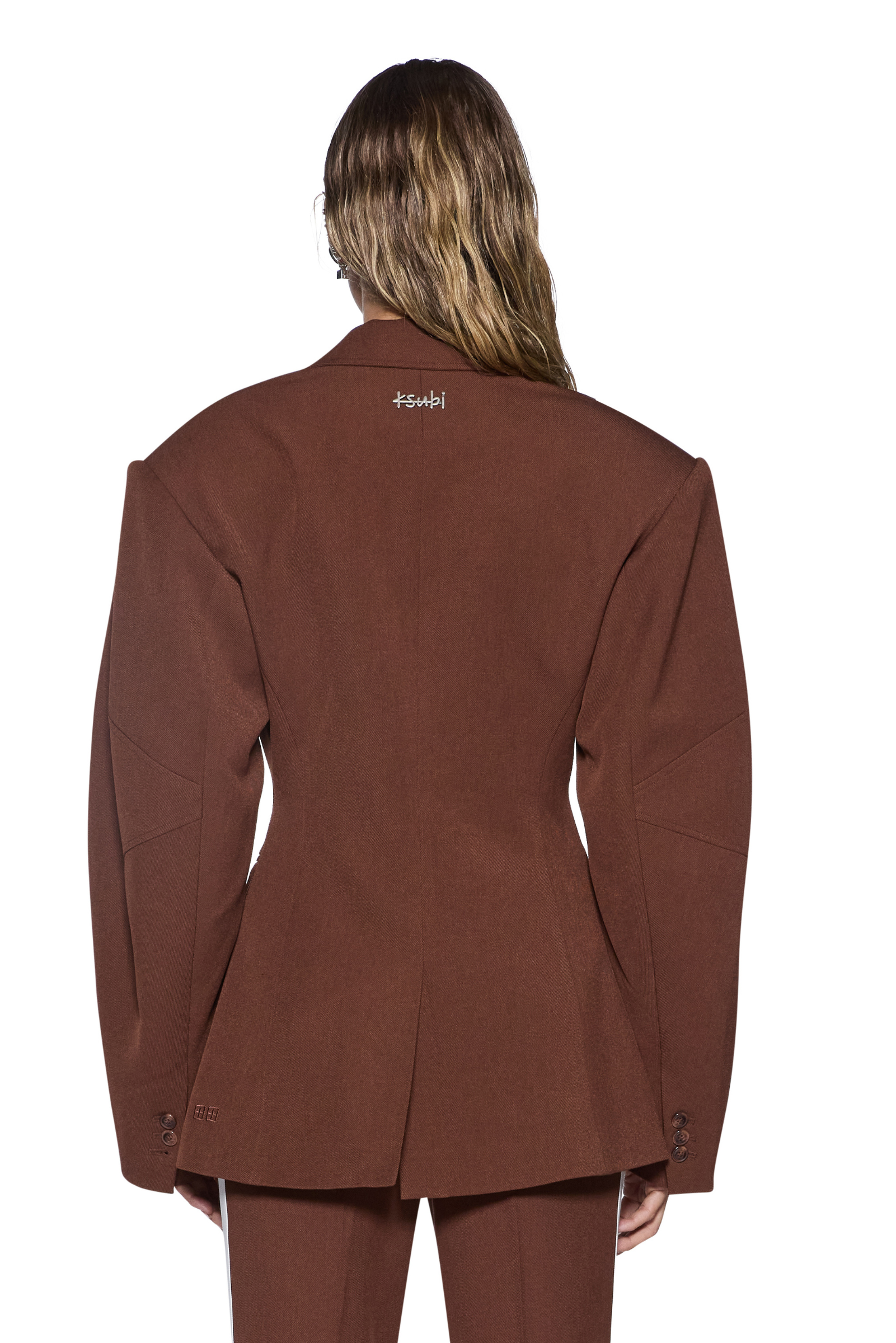 Dare Cinched Blazer - Chocolate