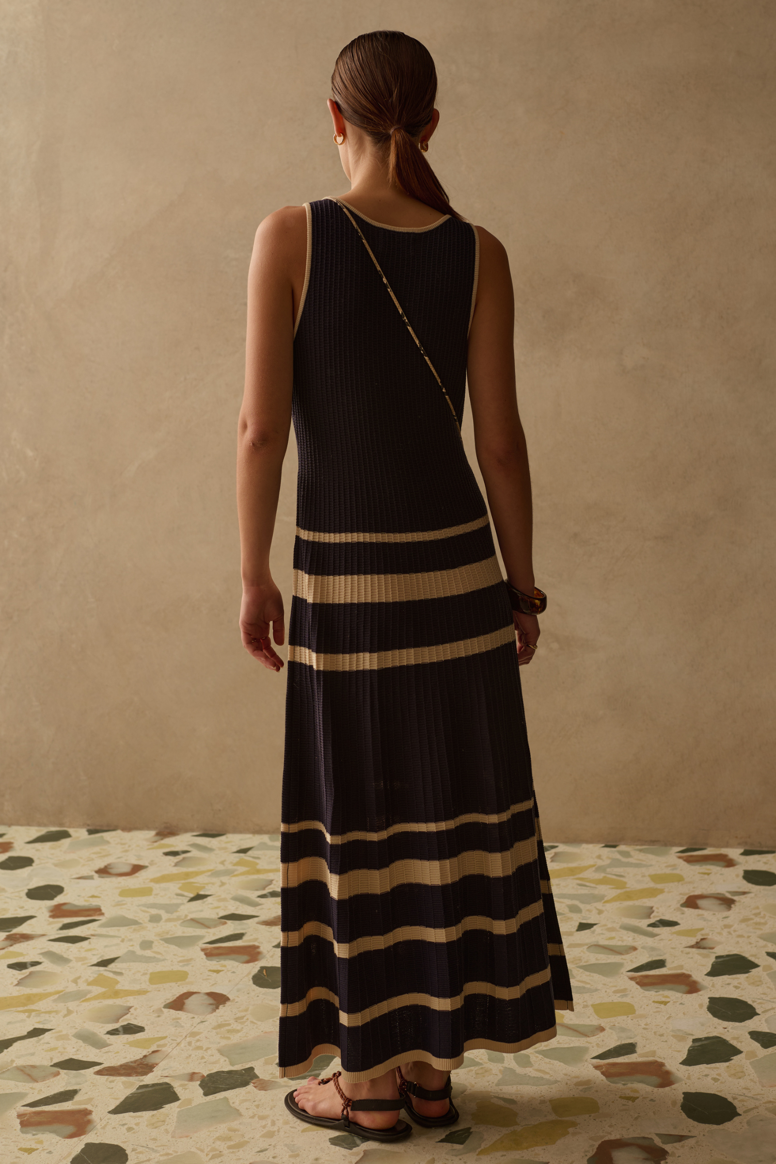 Tavira Knit Dress - Caribbean Blue